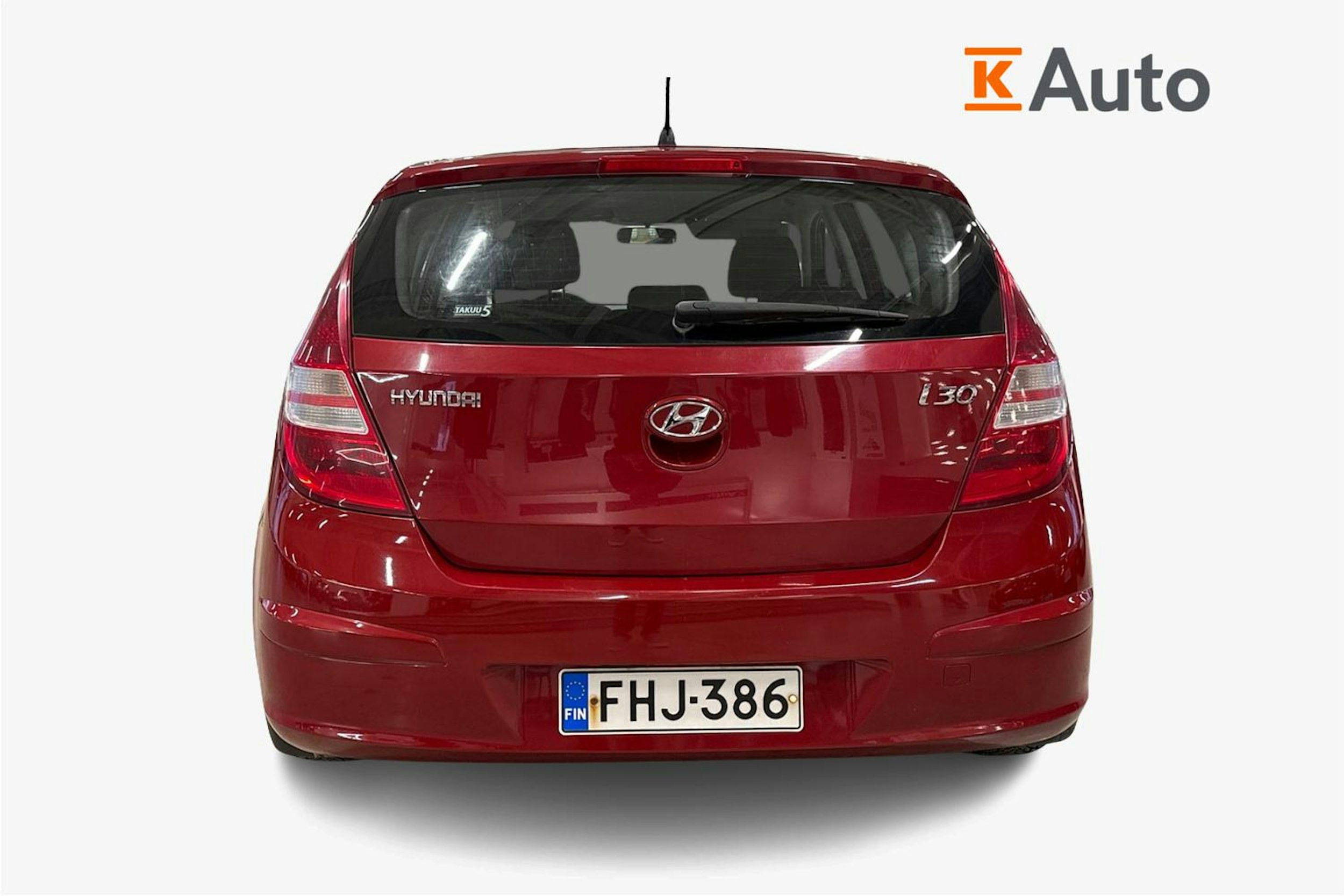 punainen Hyundai i30 2009 kuva 3.