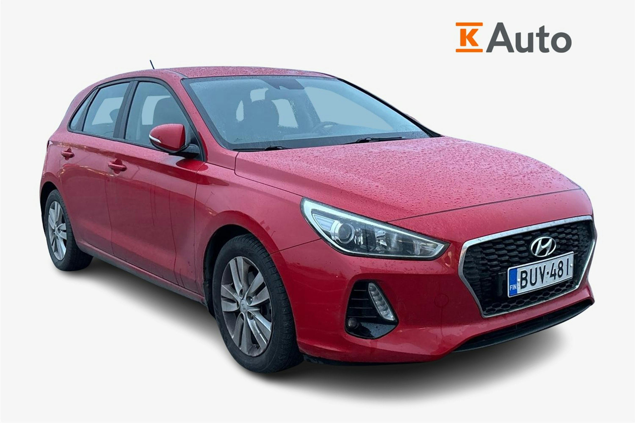 punainen Hyundai i30 5d 2017 kuva 1.