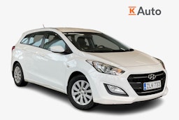 Valkoinen Hyundai i30 Wagon 2016 kuva 1.