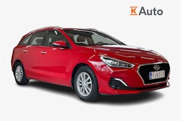 punainen Hyundai i30 Wagon 2019 kuva 1.