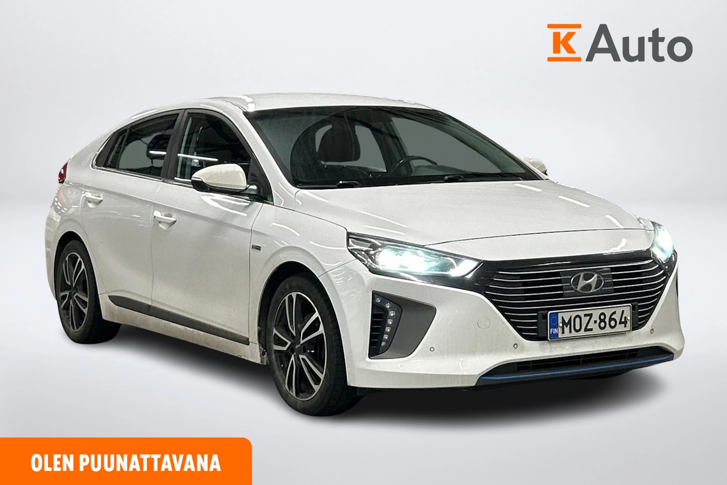 valkoinen Hyundai IONIQ plug-in 2018 kuva 1.