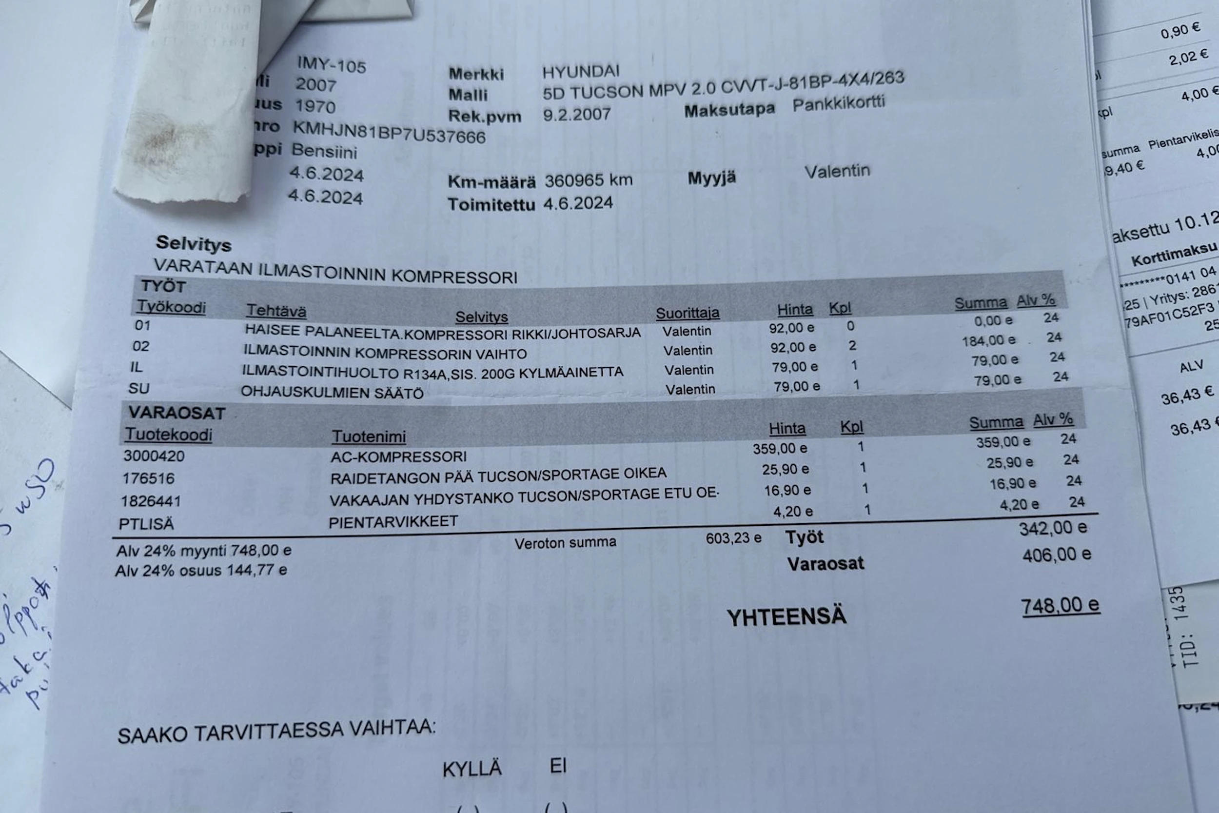 hopea Hyundai Tucson 2007 kuva 26.