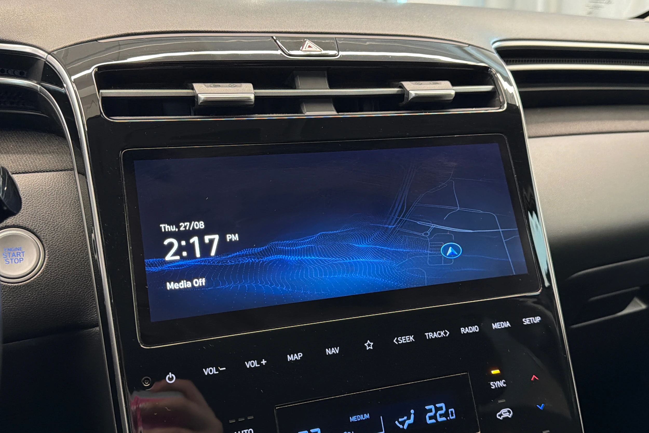 sininen Hyundai Tucson 2021 kuva 23.