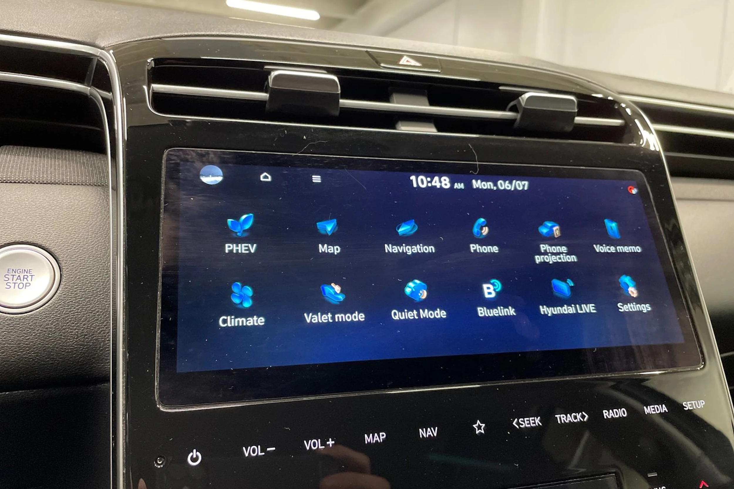 sininen Hyundai Tucson 2022 kuva 14.