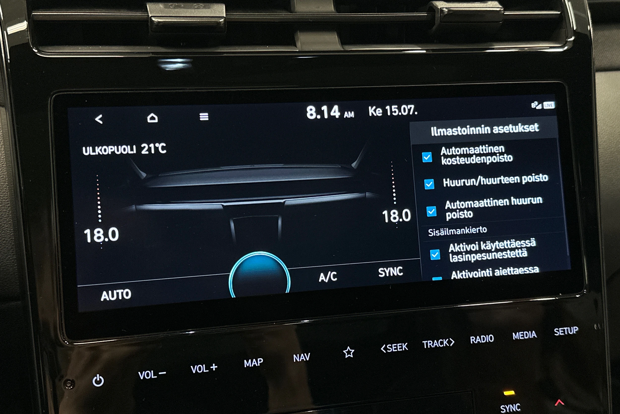 musta Hyundai Tucson 2022 kuva 22.
