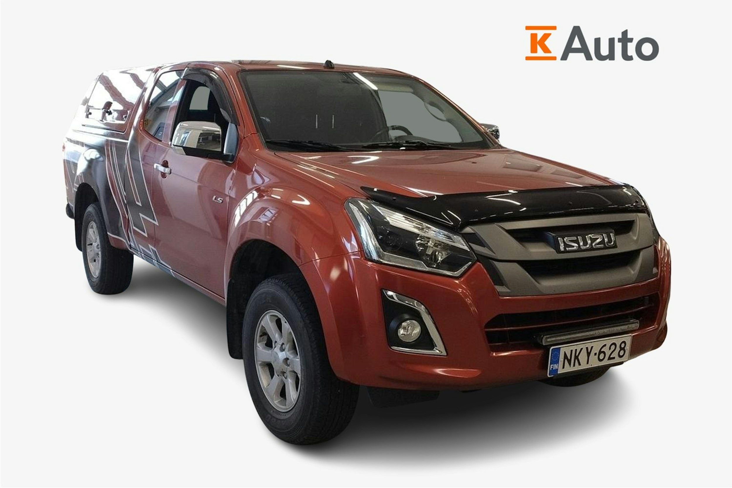 punainen Isuzu D-Max 2017 kuva 1.