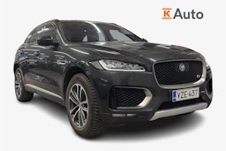 Musta Jaguar F-PACE 2017 kuva 1.