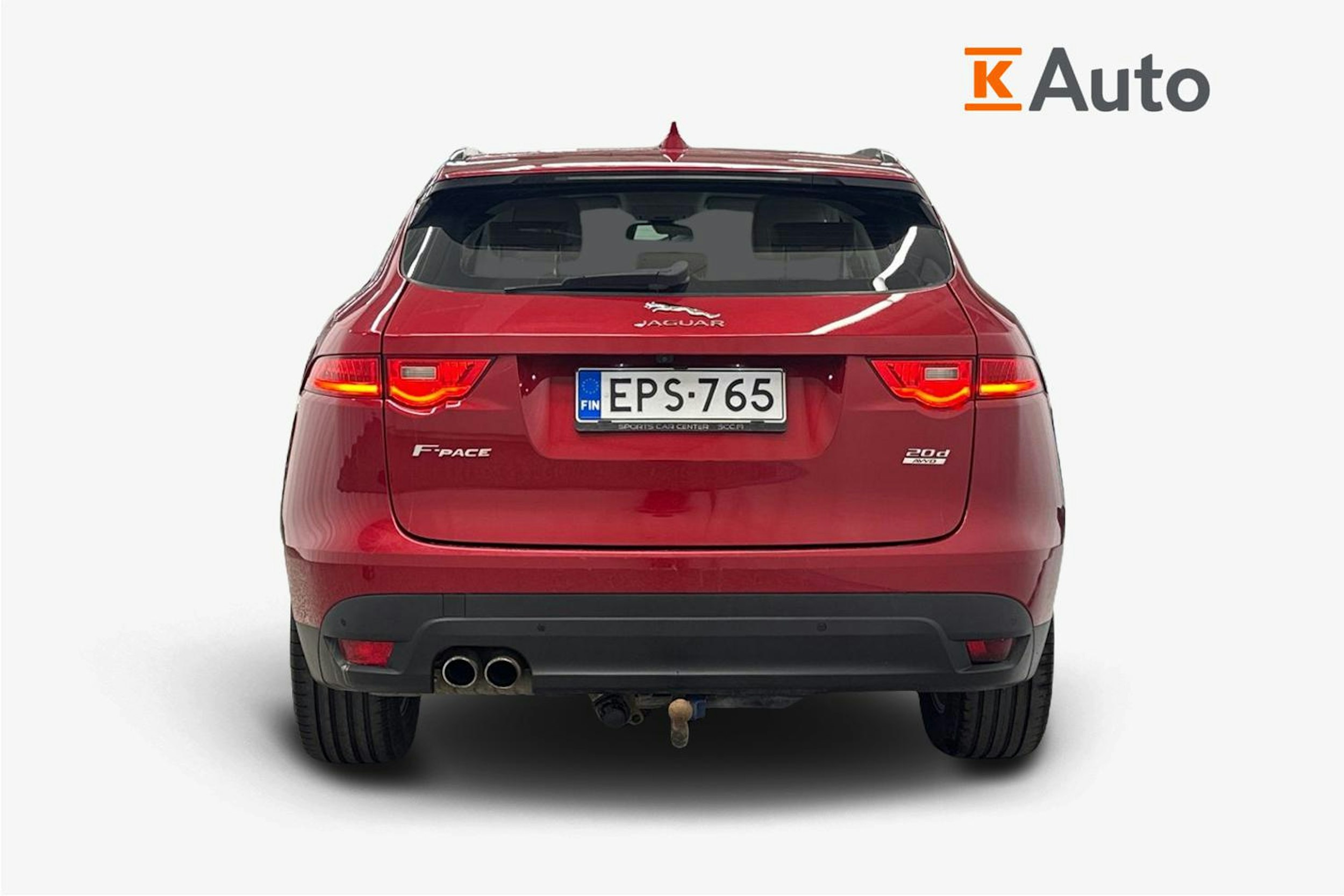 punainen Jaguar F-PACE 2018 kuva 3.