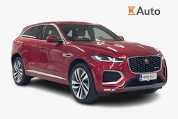 punainen Jaguar F-PACE 2021 kuva 1.
