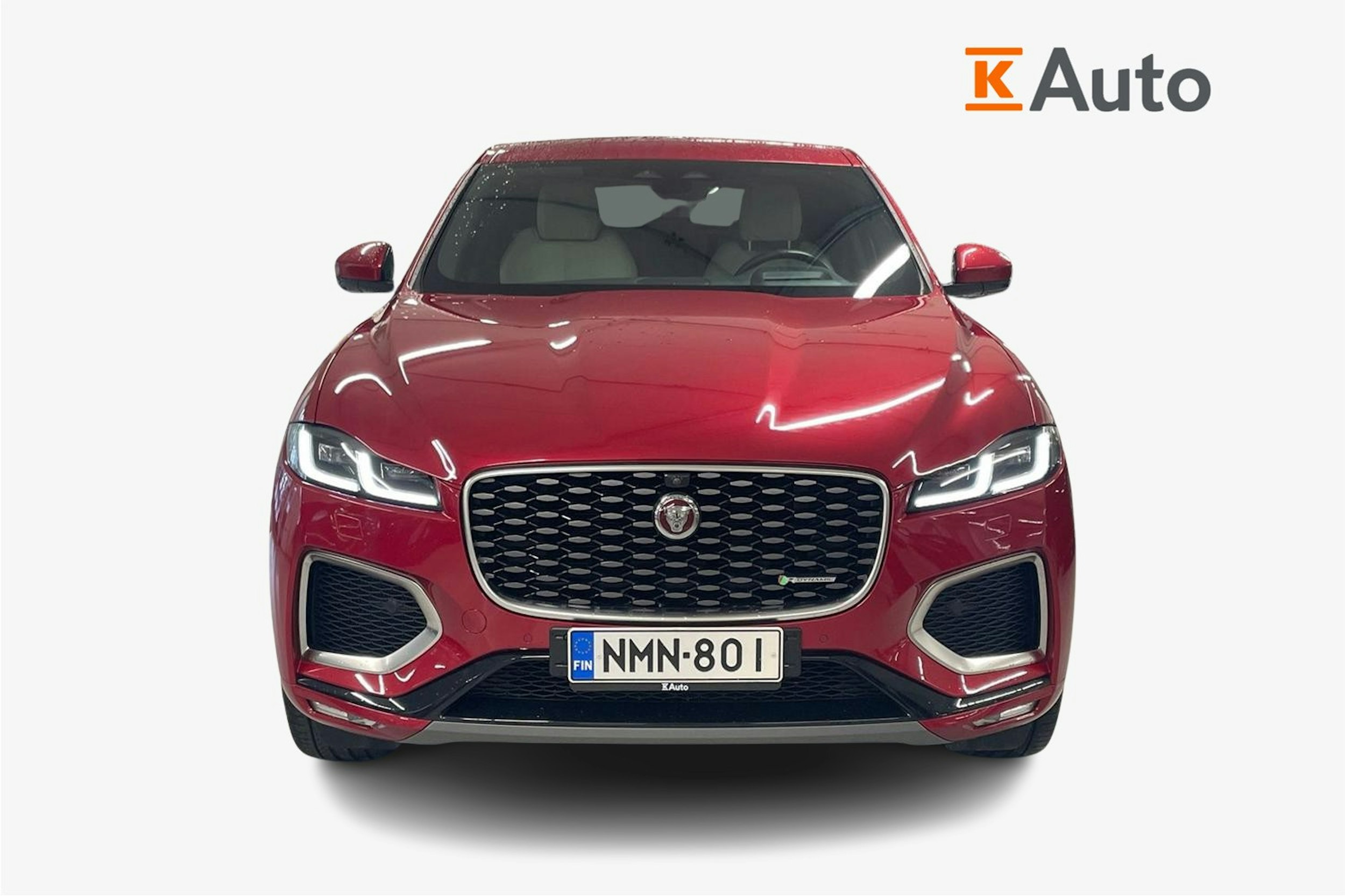punainen Jaguar F-PACE 2021 kuva 5.