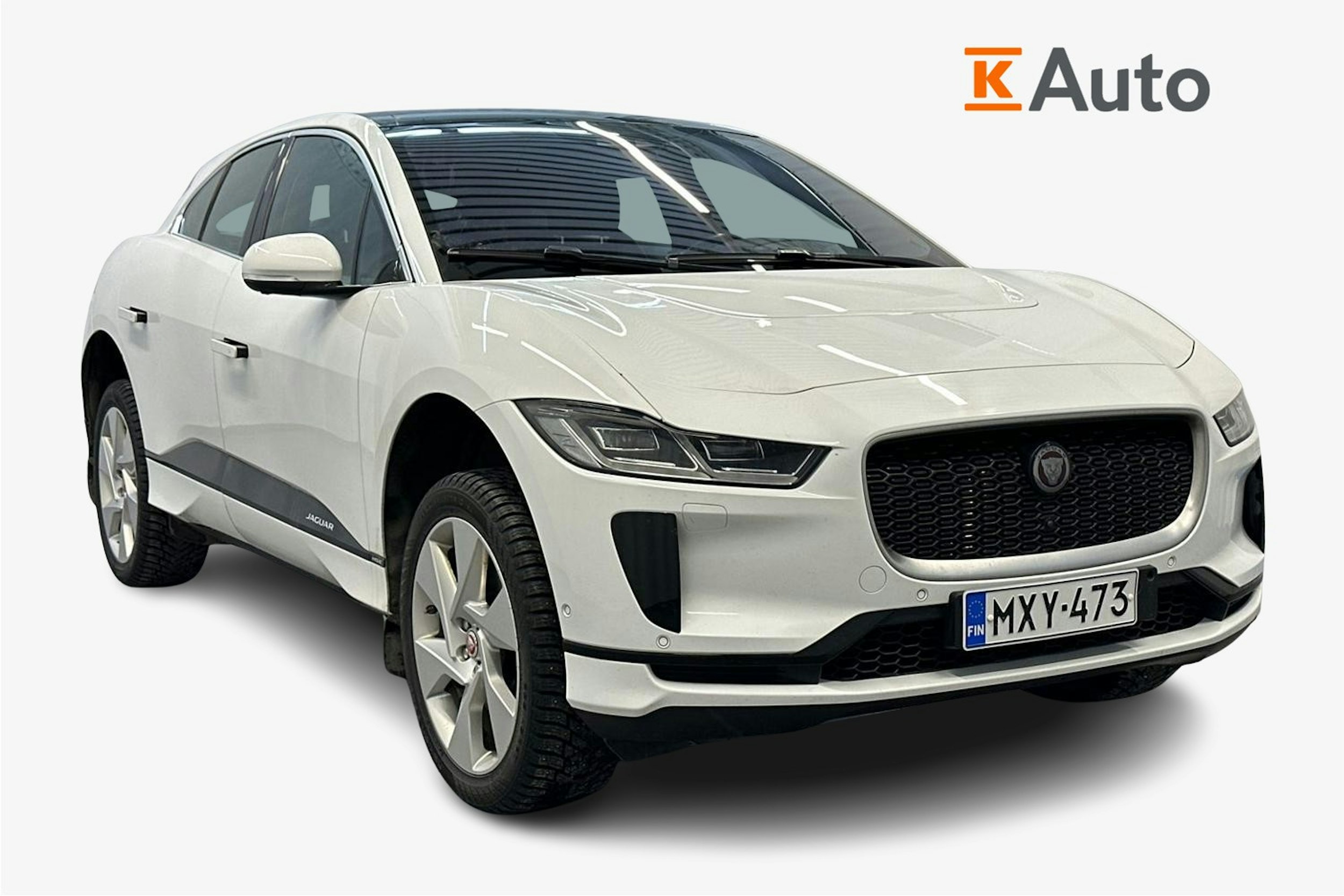 valkoinen Jaguar I-PACE 2020 kuva 1.