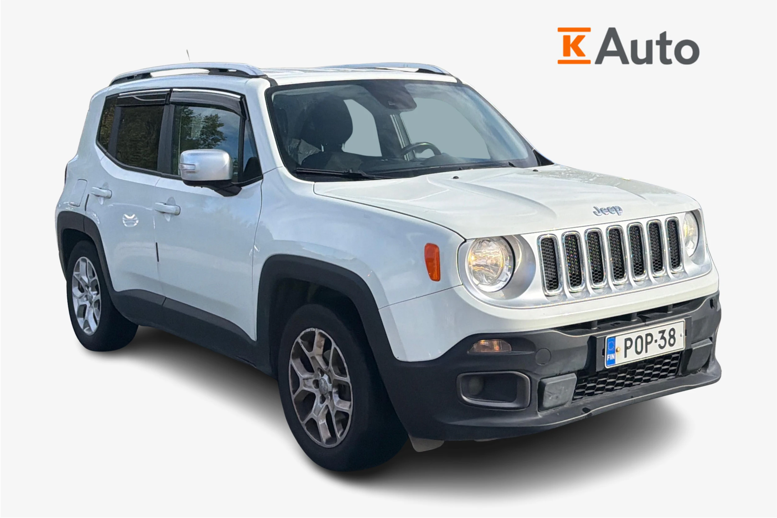 valkoinen Jeep Renegade 2015 kuva 1.