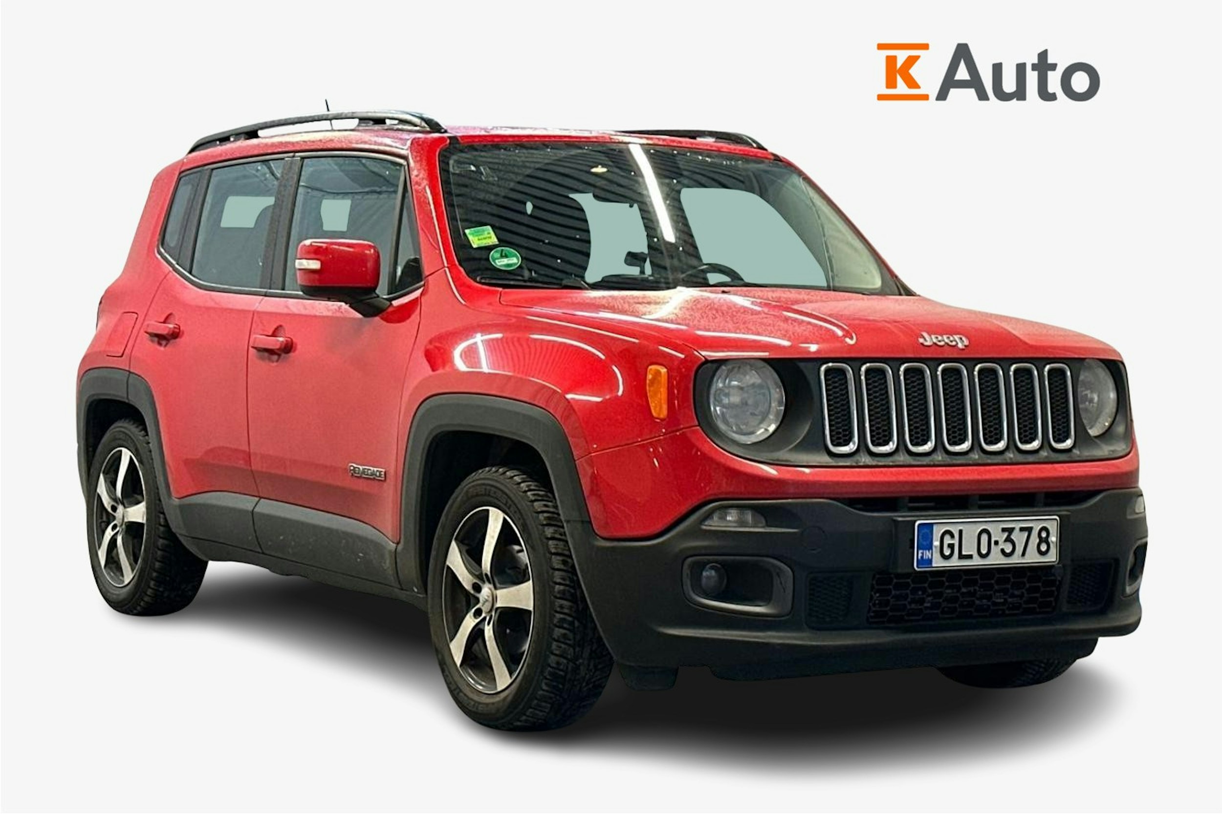 punainen Jeep Renegade 2017 kuva 1.