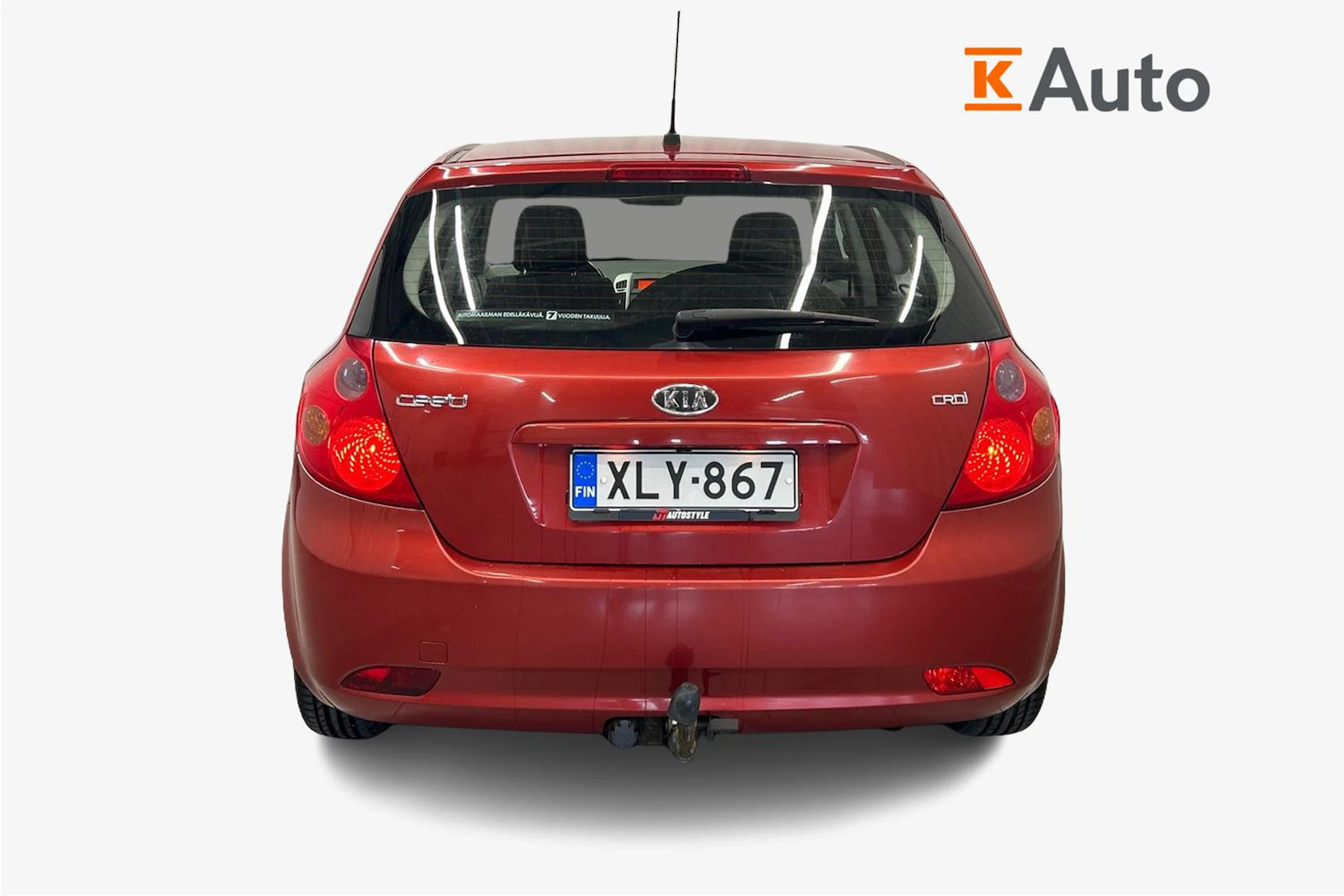 punainen Kia Ceed 2008 kuva 3.