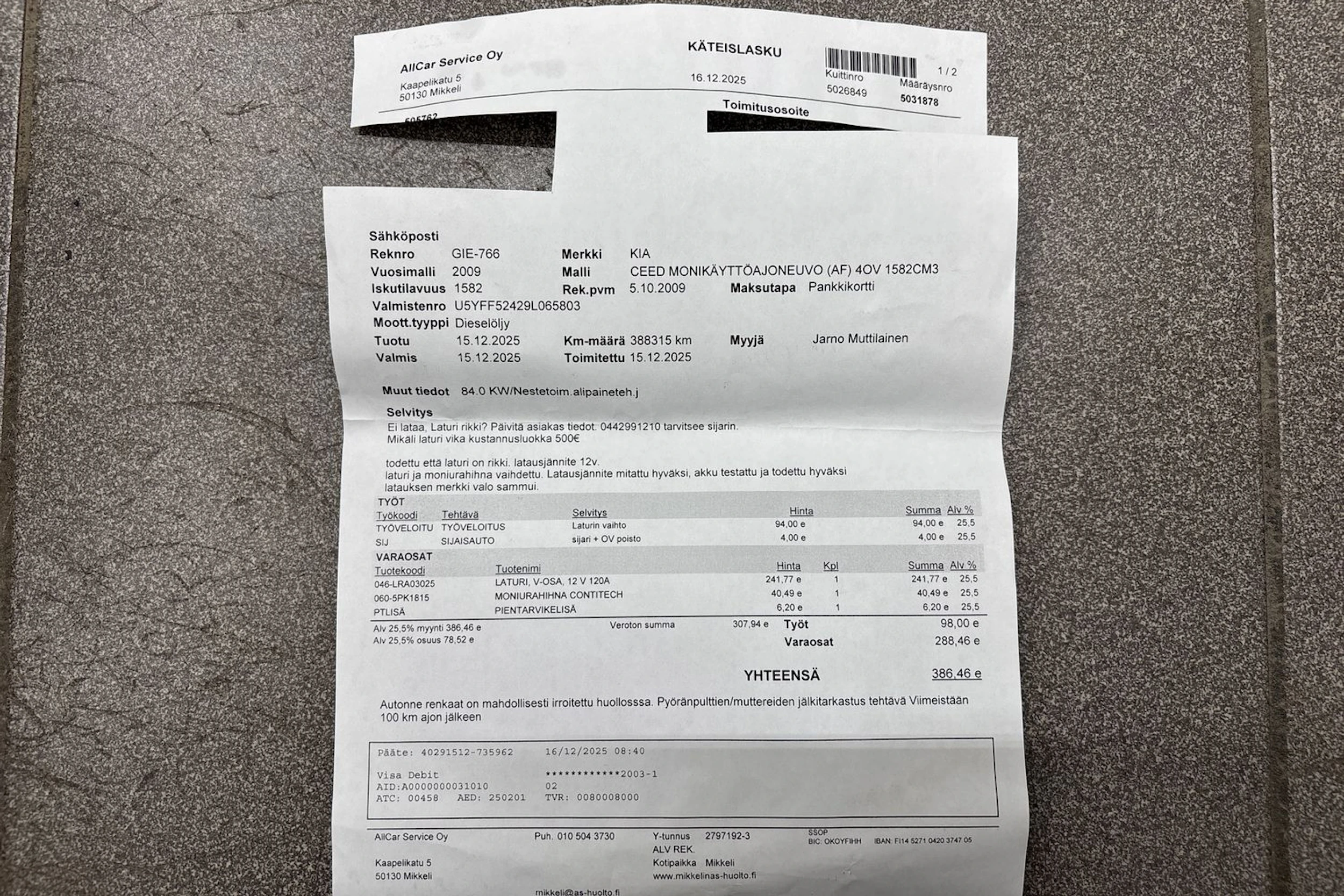 Sininen Kia Ceed 2009 kuva 24.
