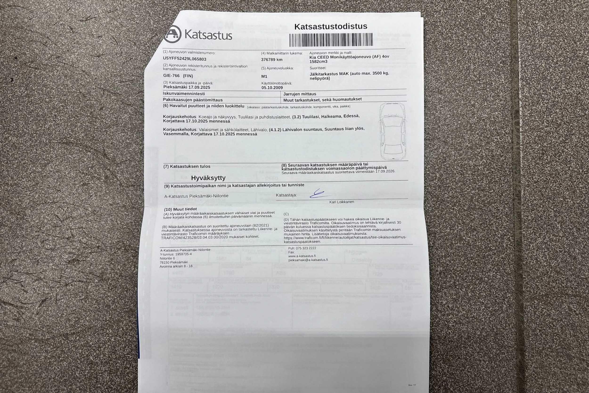 Sininen Kia Ceed 2009 kuva 27.