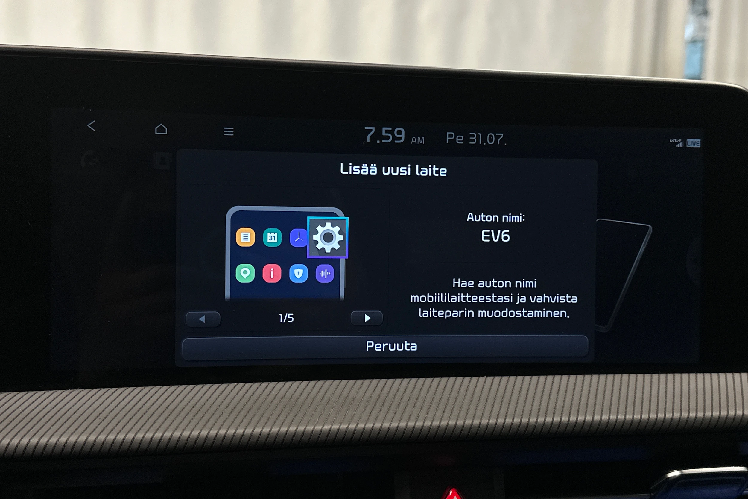 valkoinen Kia EV6 2022 kuva 23.