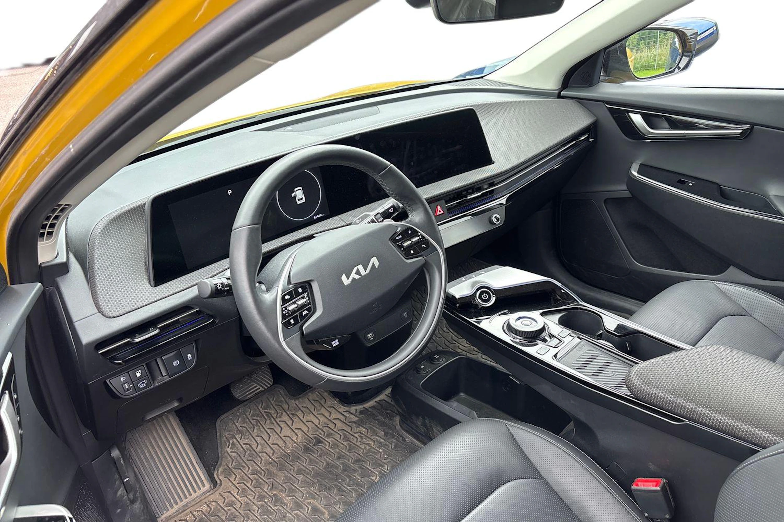 keltainen Kia EV6 2023 kuva 3.