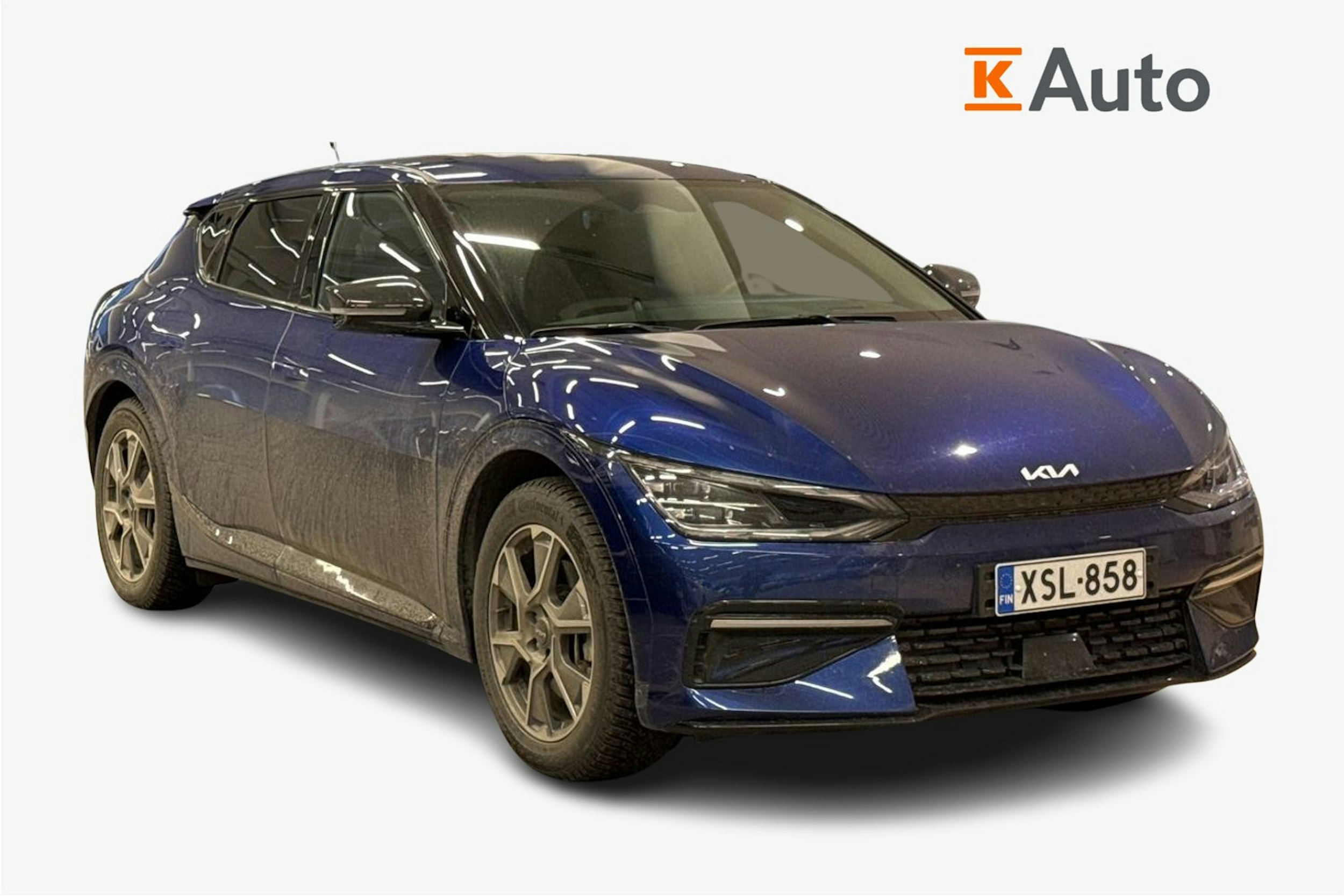 Sininen Kia EV6 2024 kuva 1.