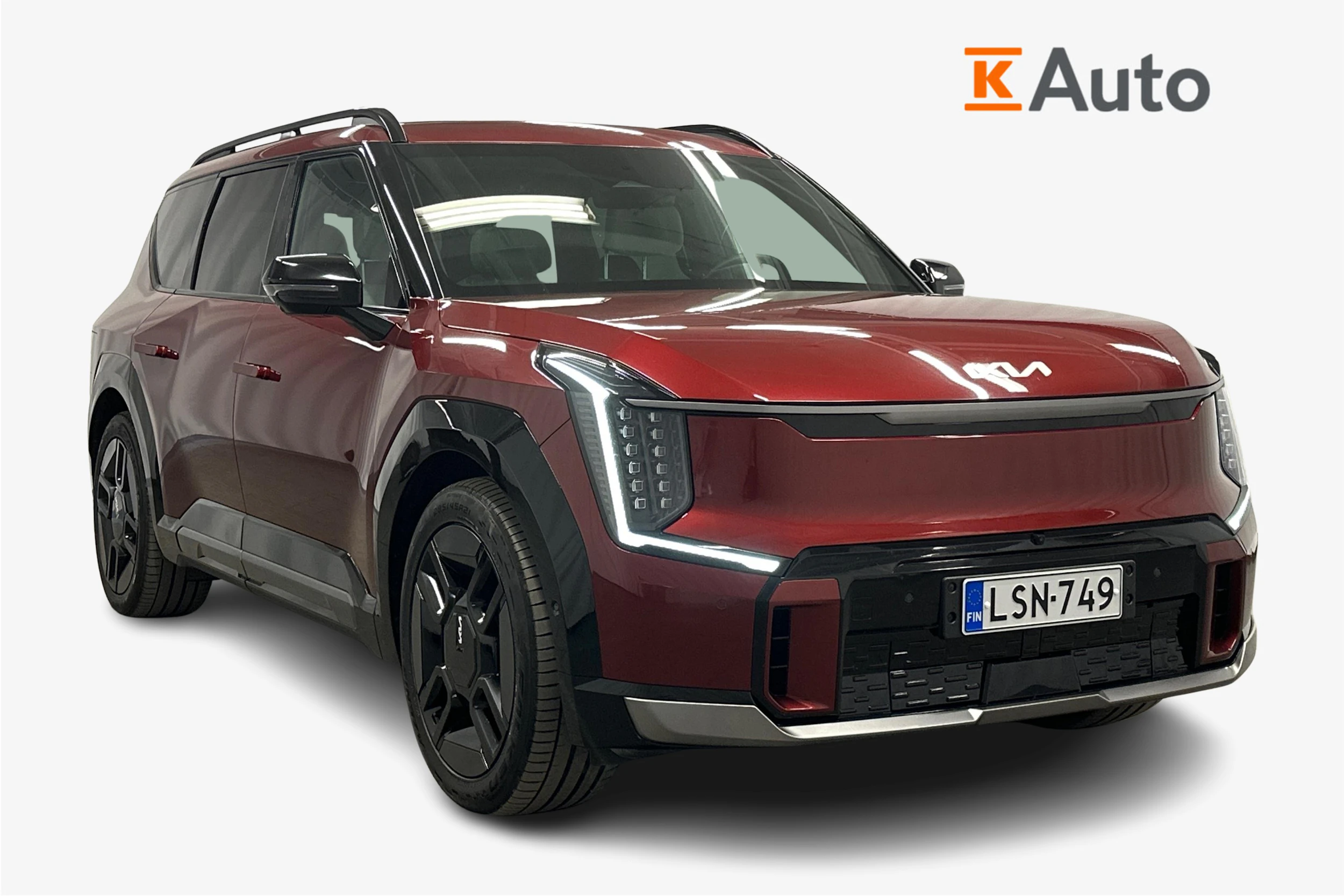 punainen Kia EV9 2024 kuva 1.