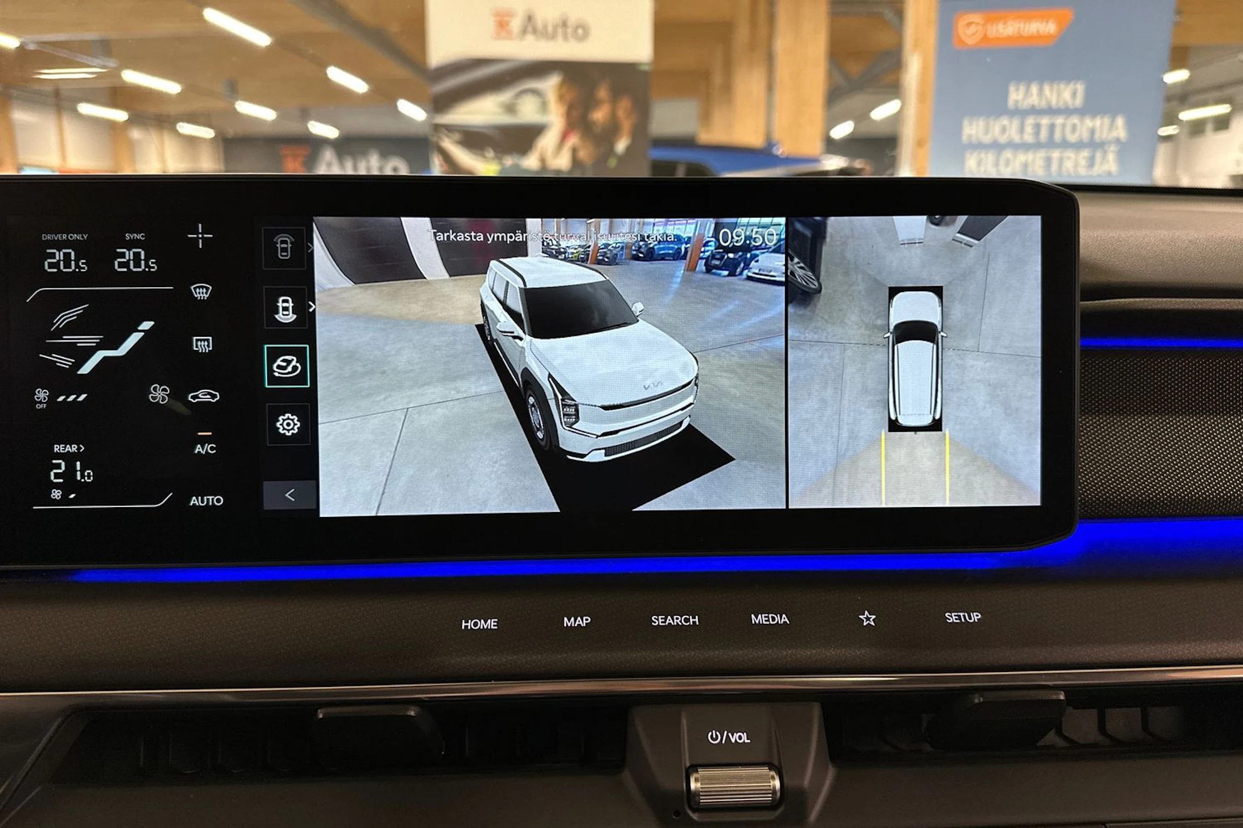 vihreä Kia EV9 2024 kuva 28.