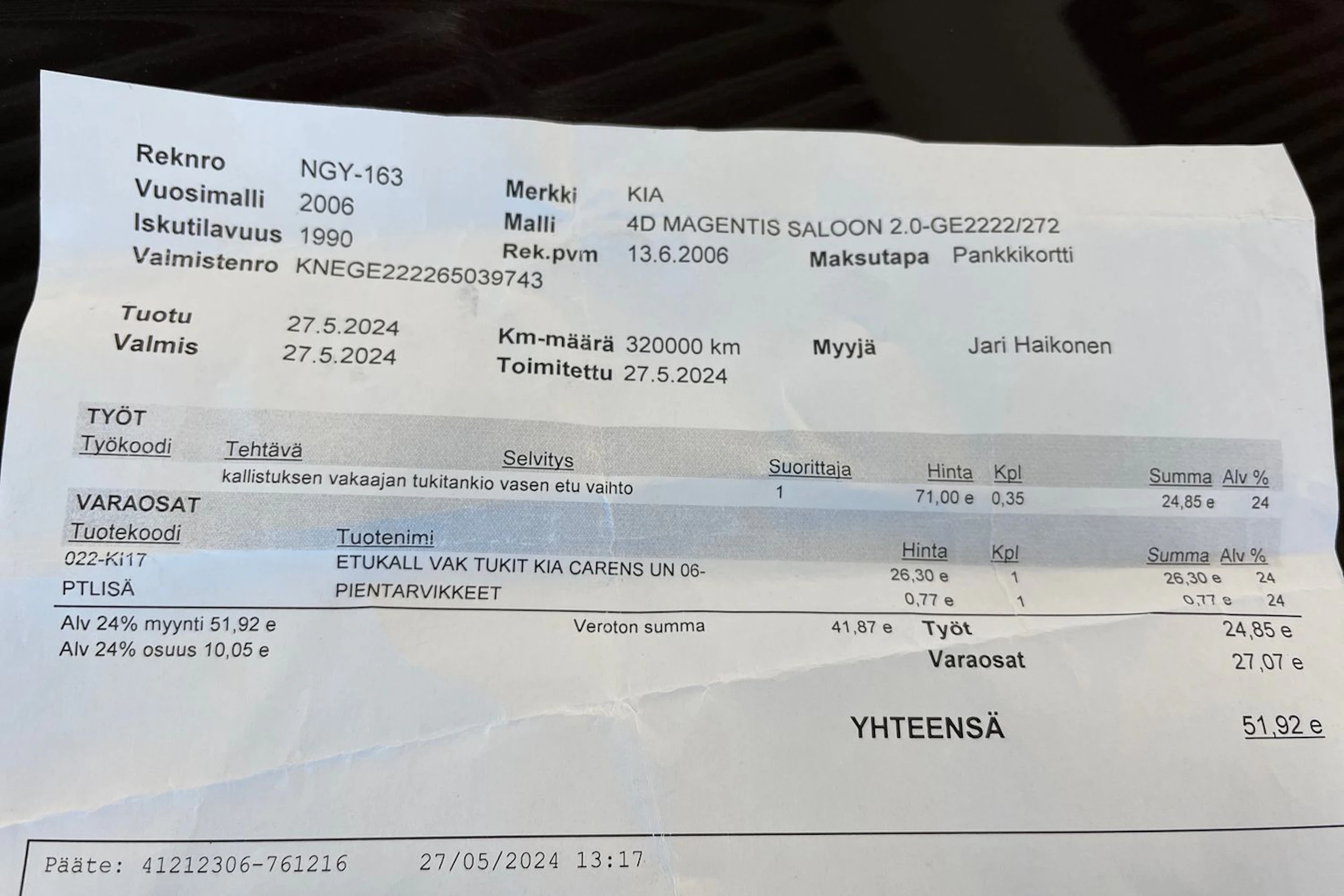 Punainen Kia Magentis 2006 kuva 28.