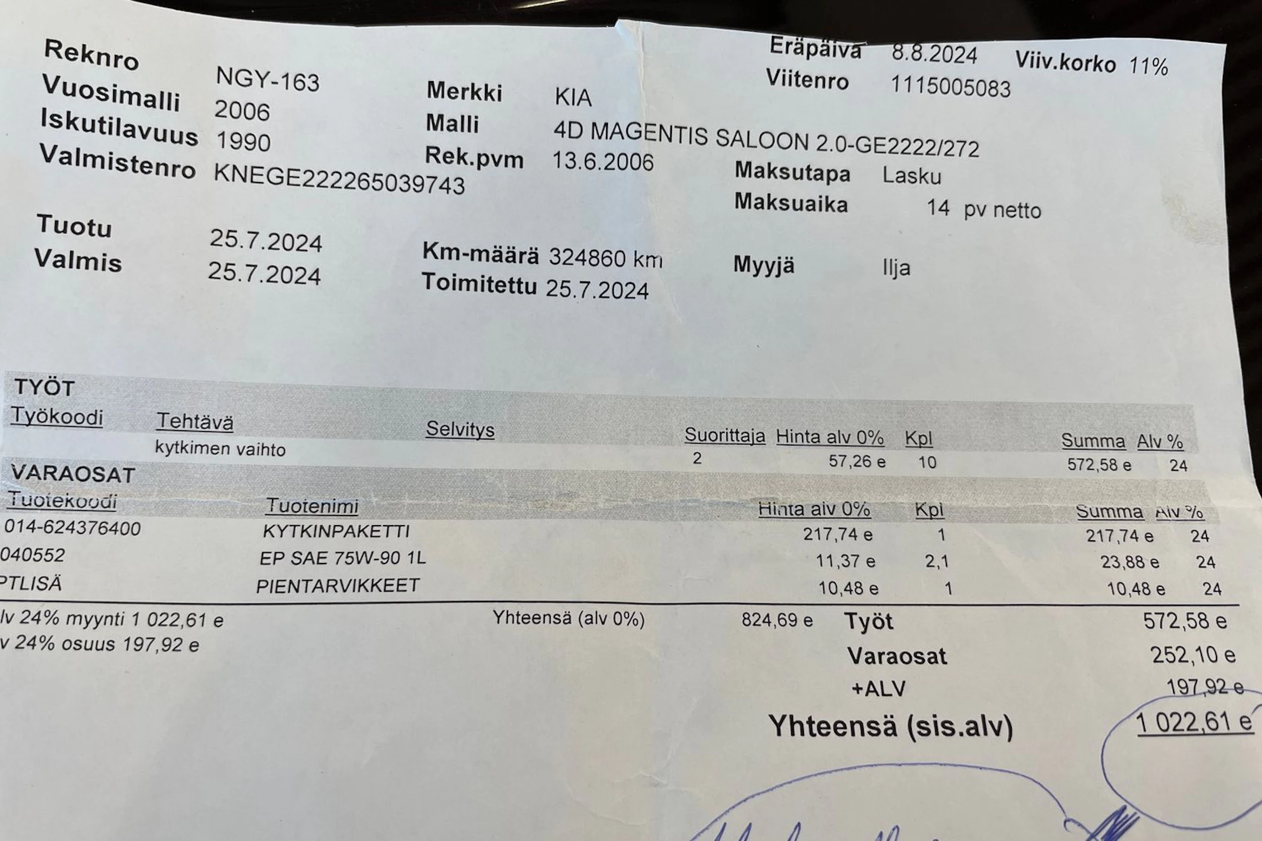 Punainen Kia Magentis 2006 kuva 32.