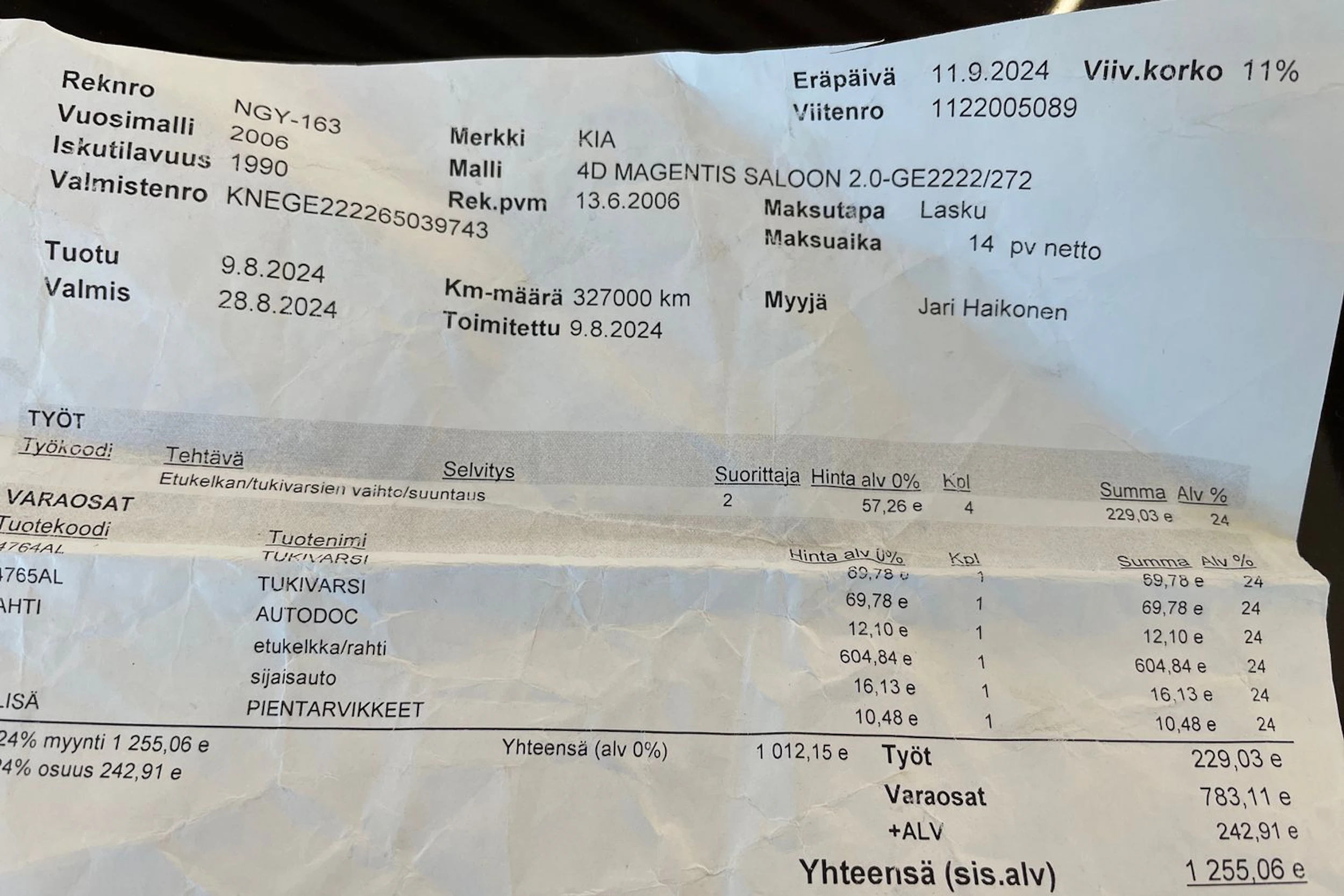 Punainen Kia Magentis 2006 kuva 33.