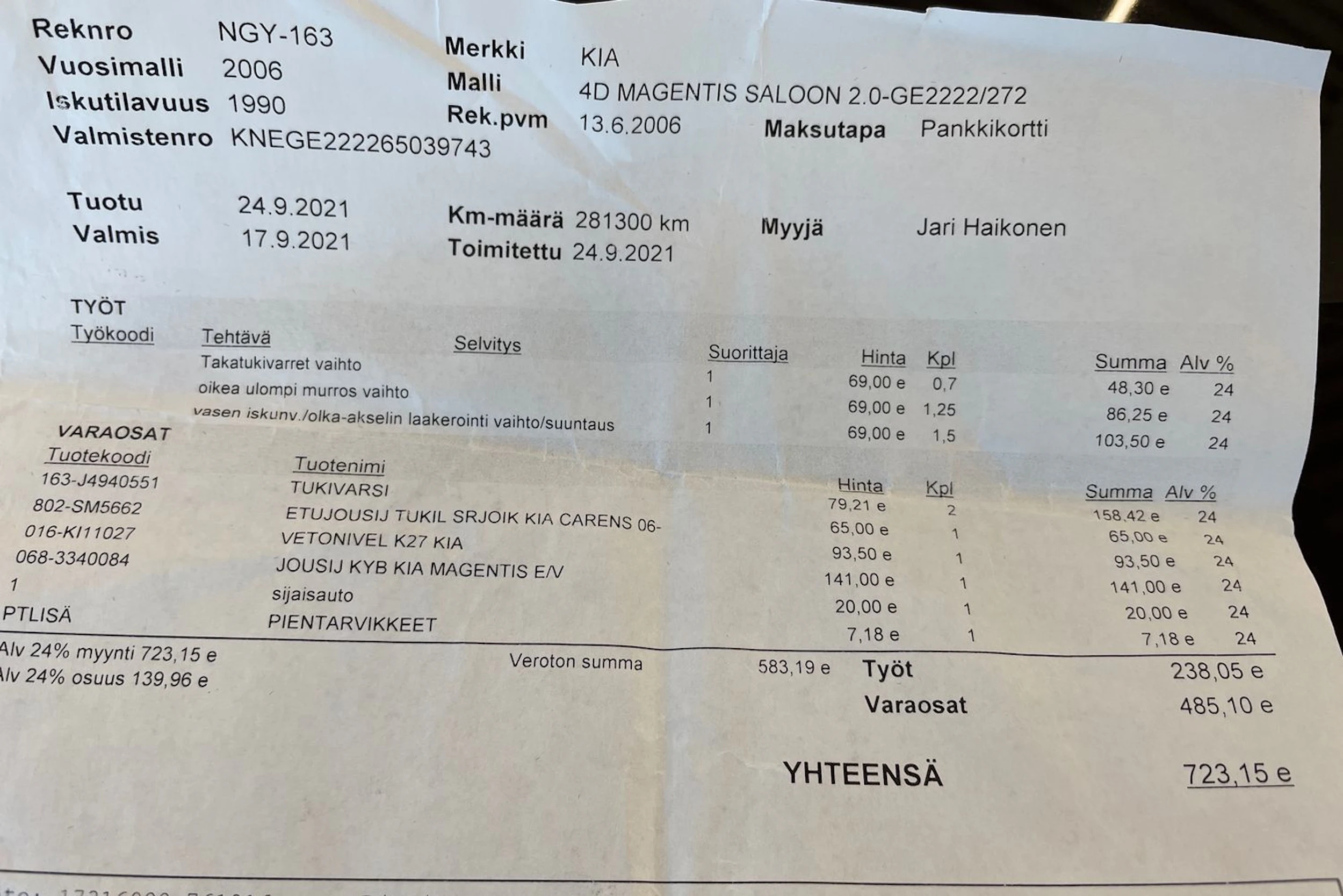 Punainen Kia Magentis 2006 kuva 34.