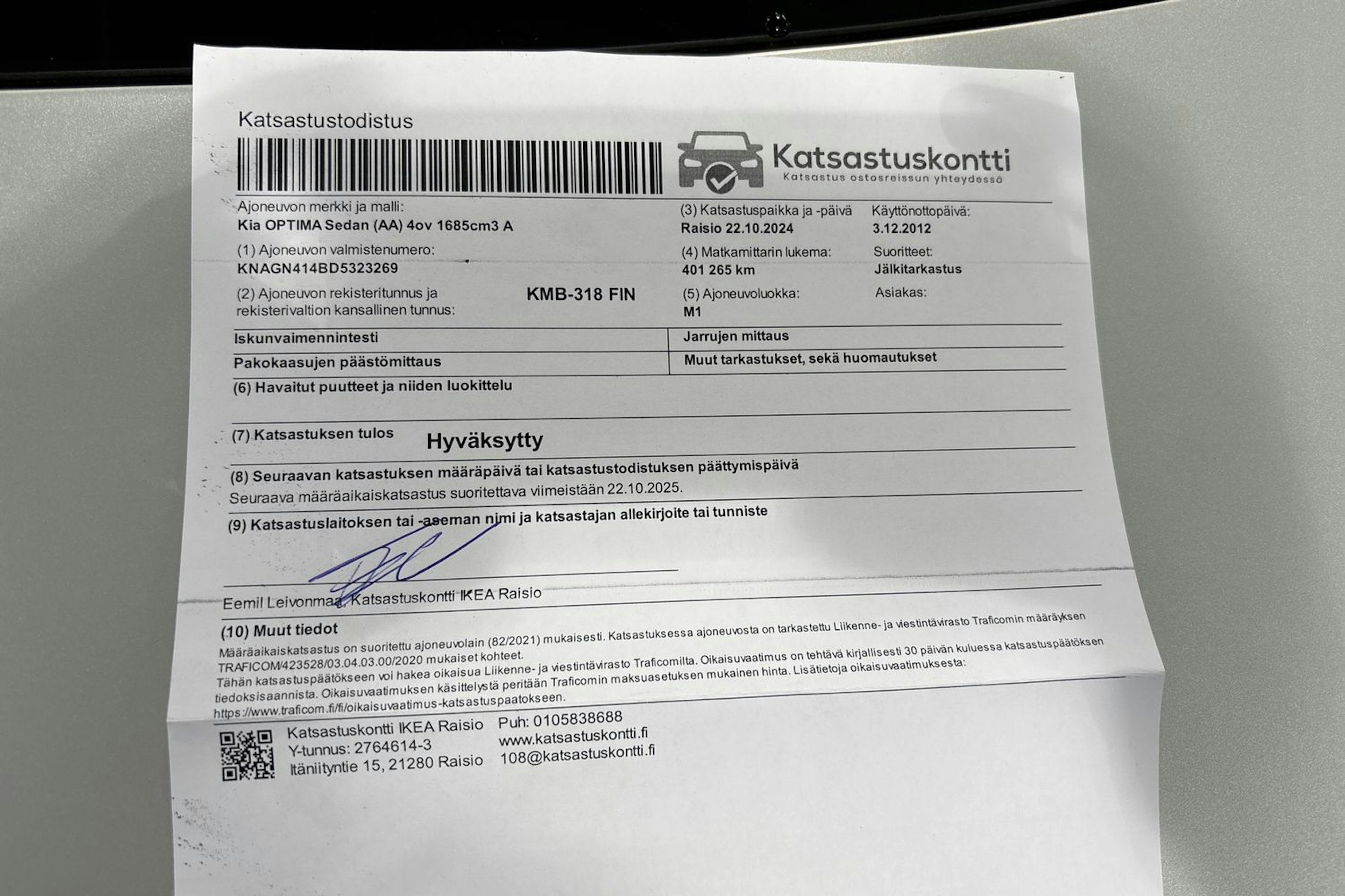 hopea Kia Optima 2013 kuva 47.