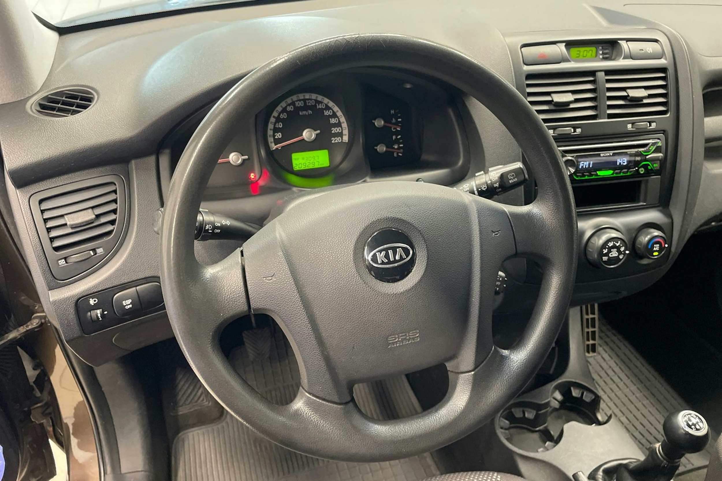 Ruskea (beige) Kia Sportage 2007 kuva 14.