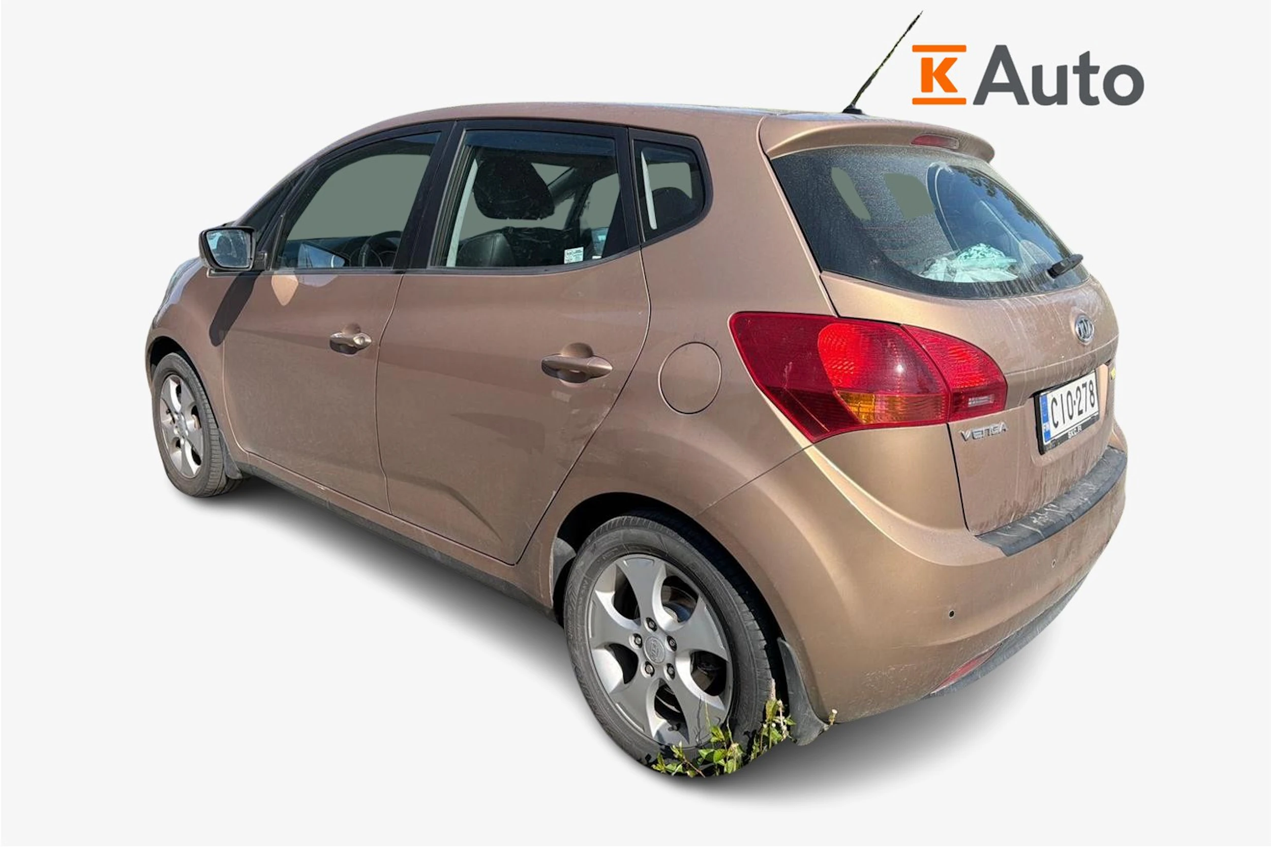 keltainen Kia Venga 2012 kuva 2.