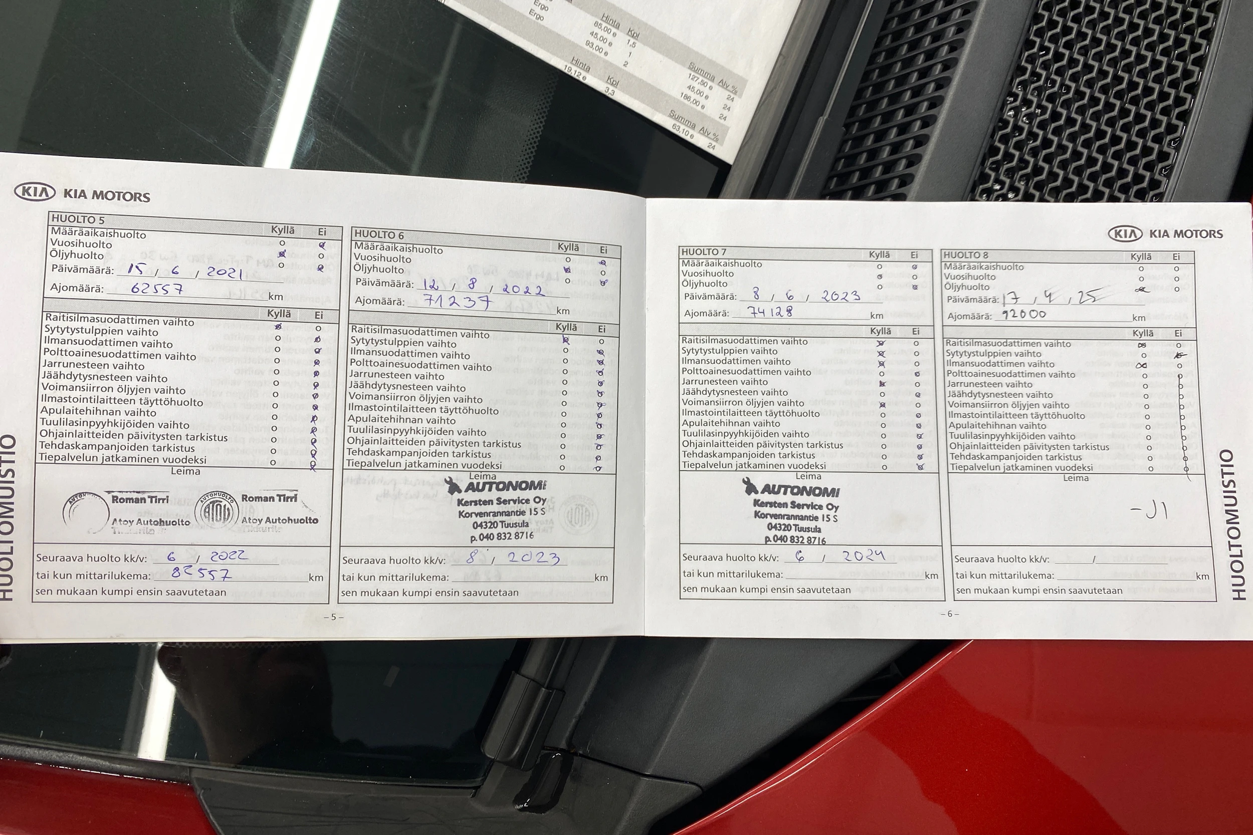 punainen Kia Venga 2014 kuva 16.