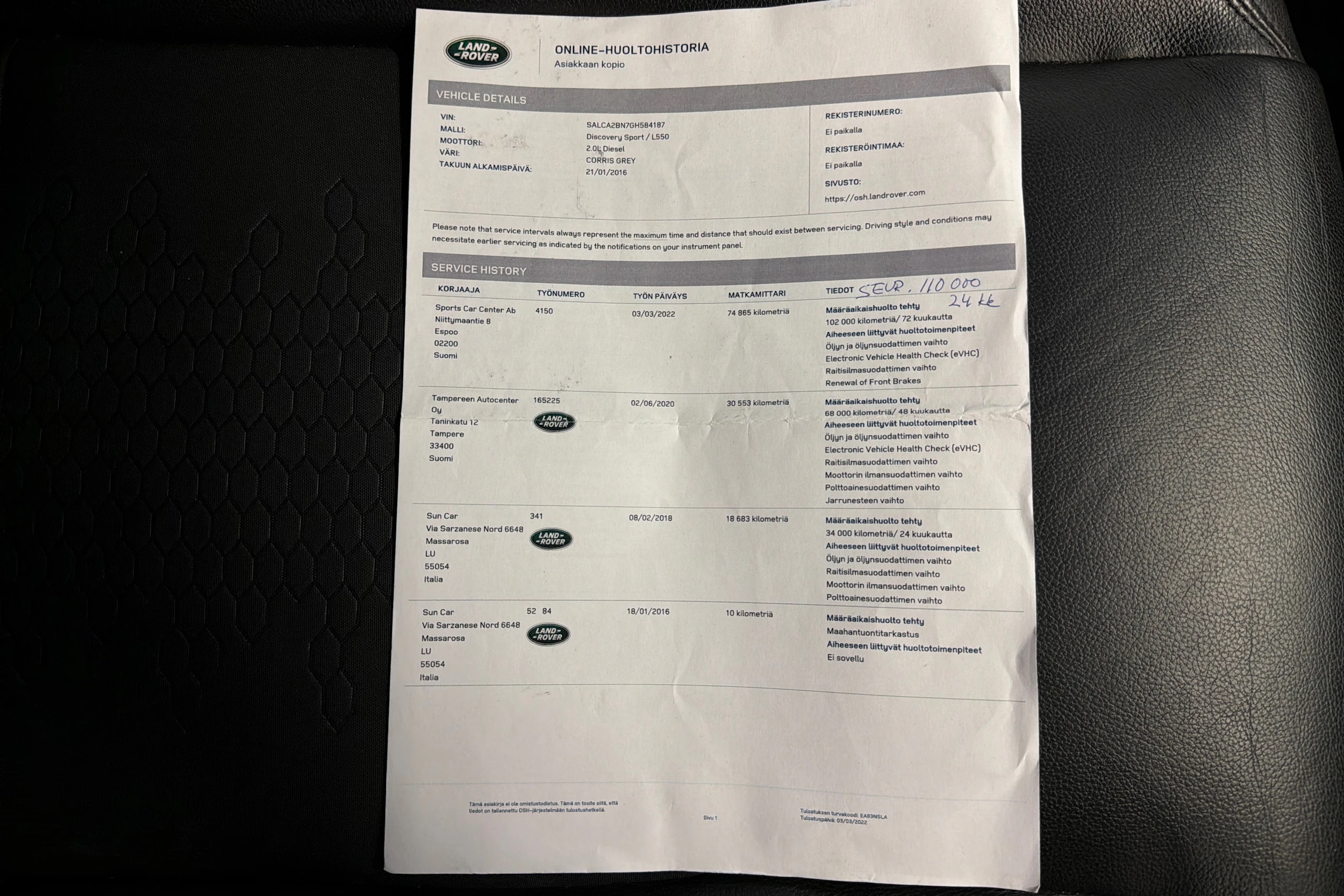 harmaa Land Rover Discovery 2016 kuva 39.