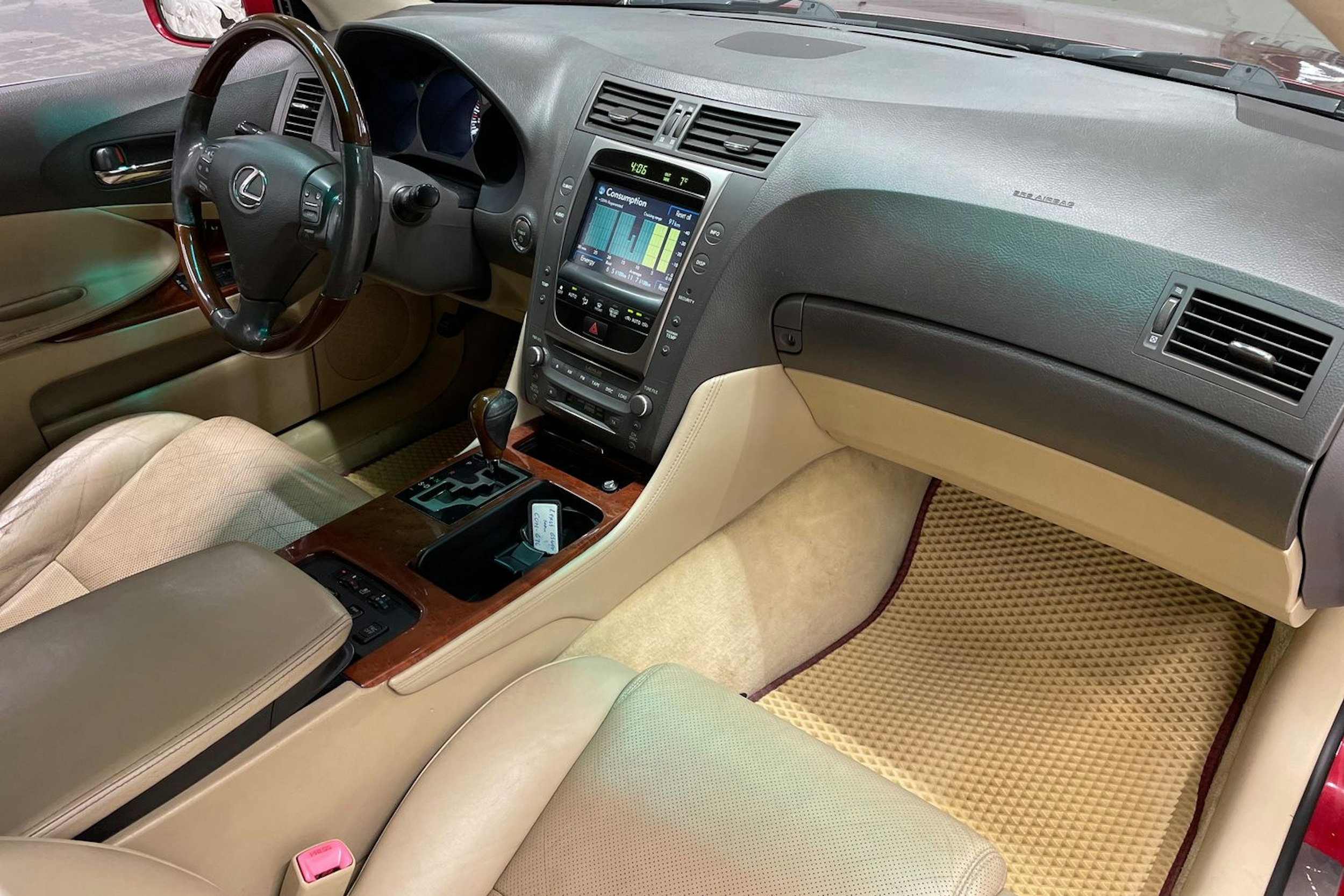 punainen Lexus GS 2007 kuva 26.