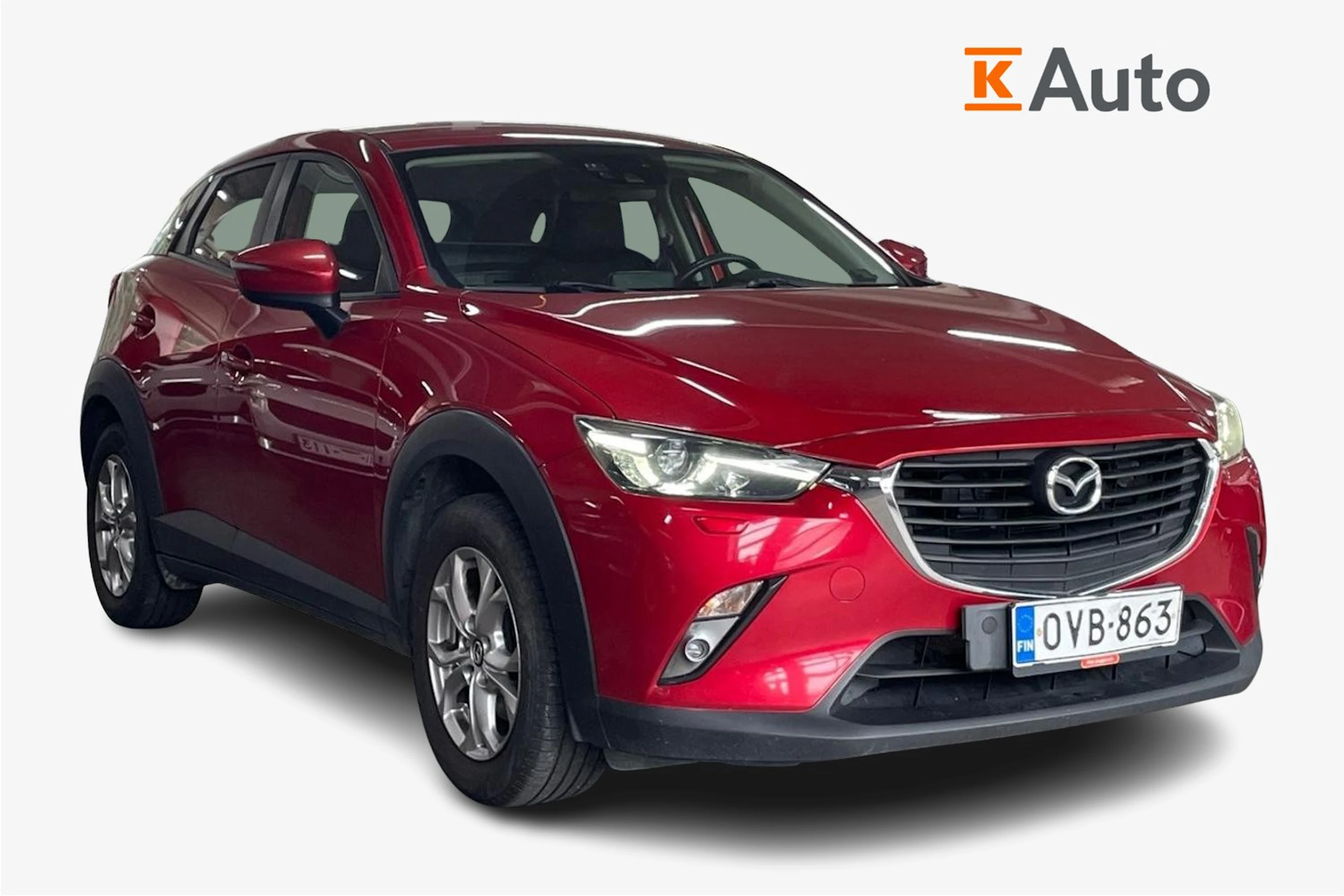 Punainen Mazda cx-3 2017 kuva 1.