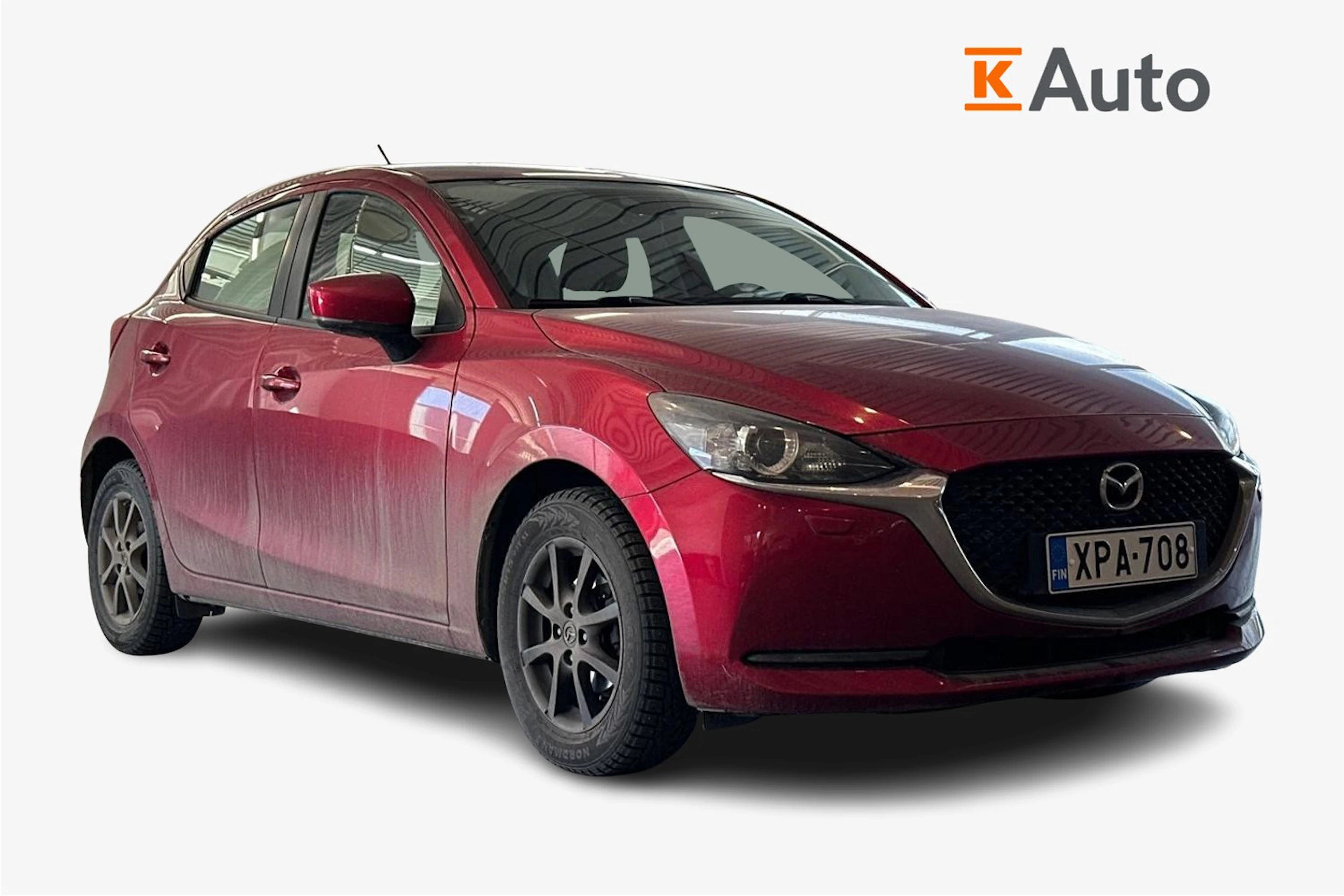 Punainen Mazda 2 2020 kuva 1.