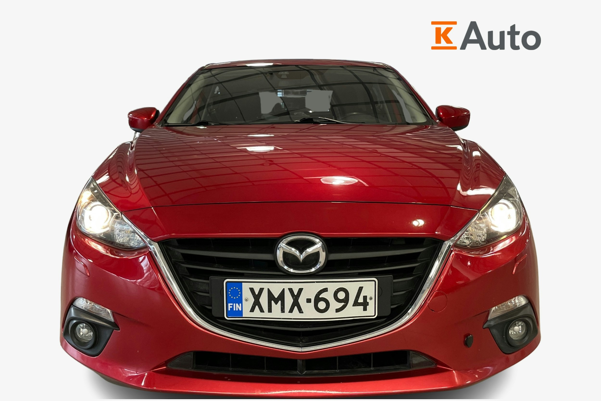 punainen Mazda 3 2014 kuva 4.