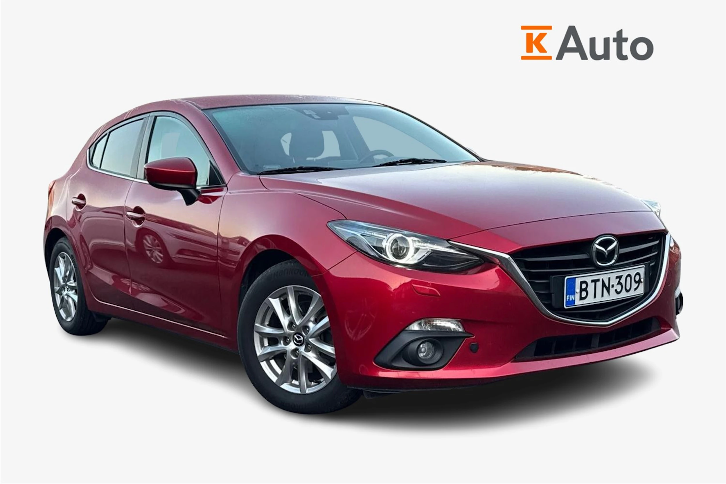 punainen Mazda 3 2015 kuva 1.