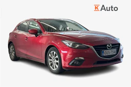 punainen Mazda 3 2015 kuva 1.