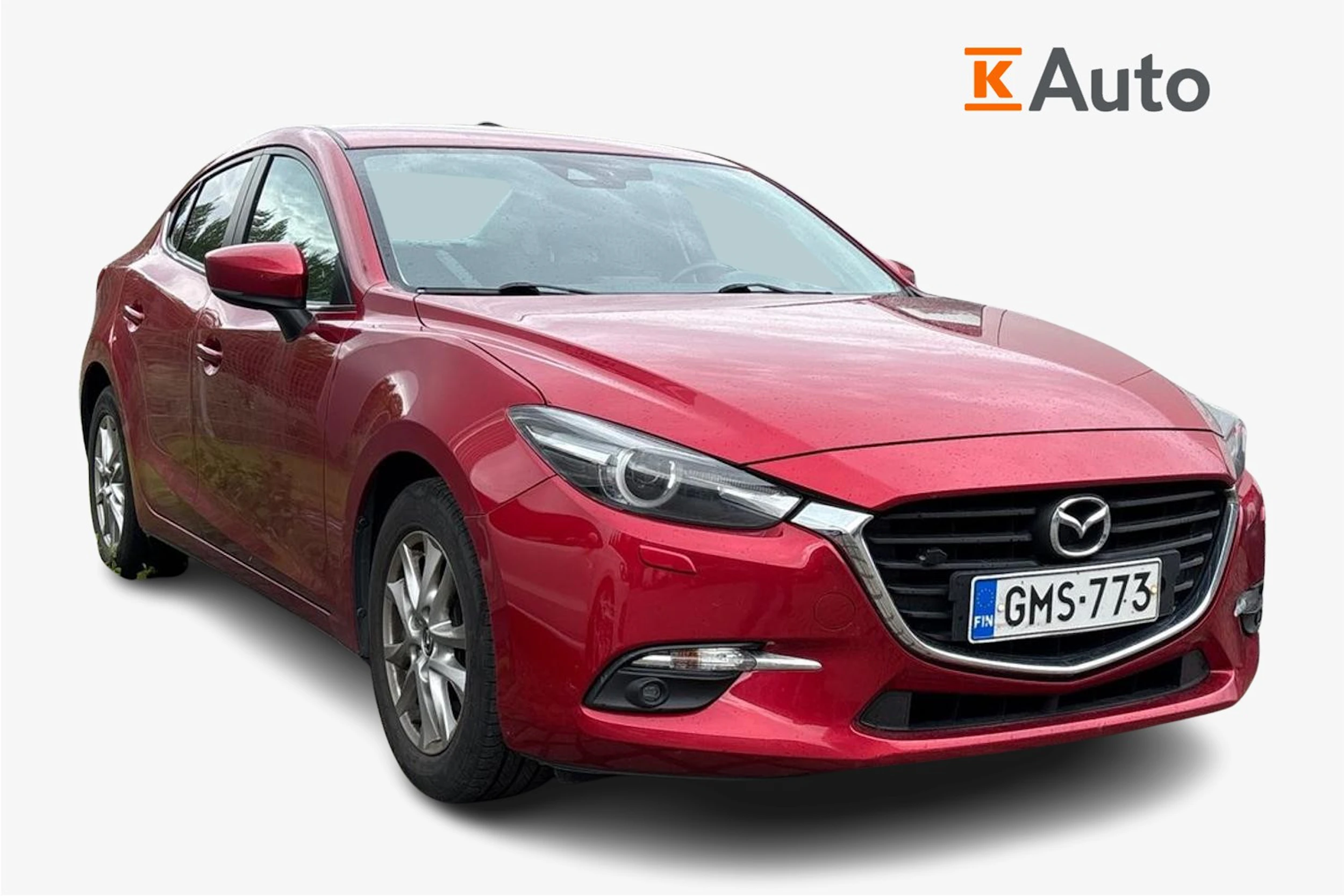 punainen Mazda 3 2017 kuva 1.