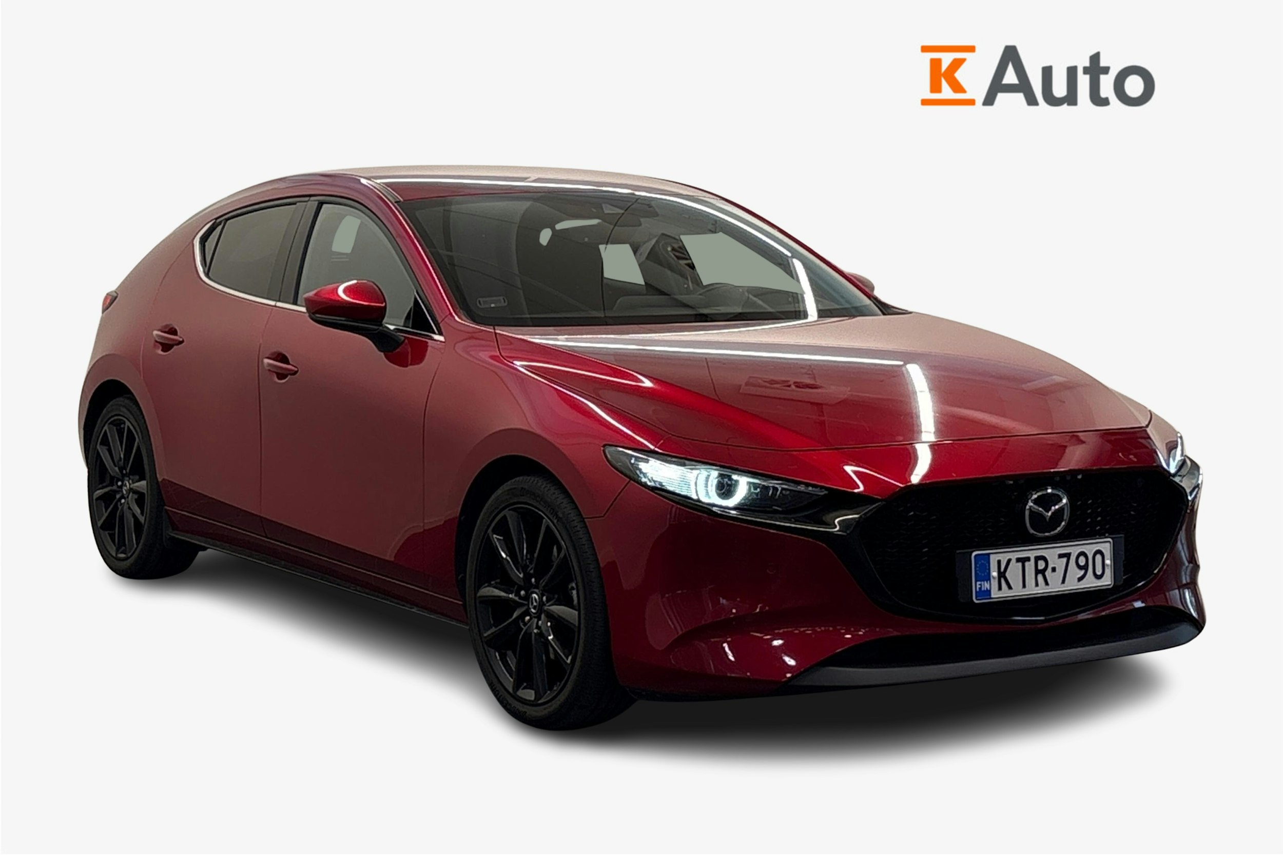 punainen Mazda 3 2019 kuva 1.