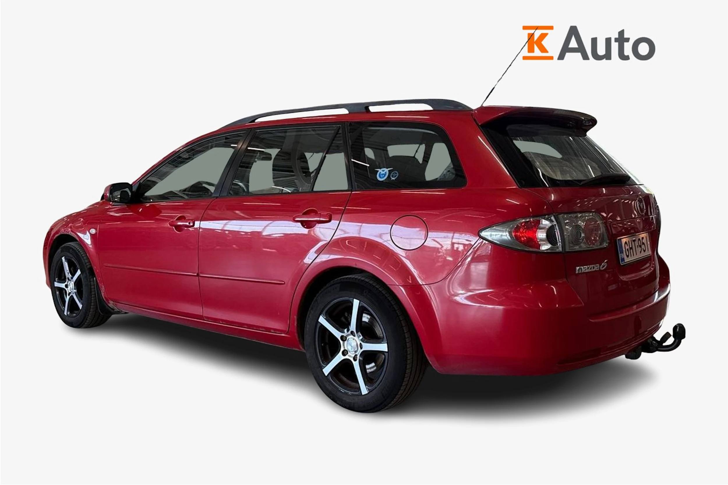 punainen Mazda 6 2008 kuva 3.