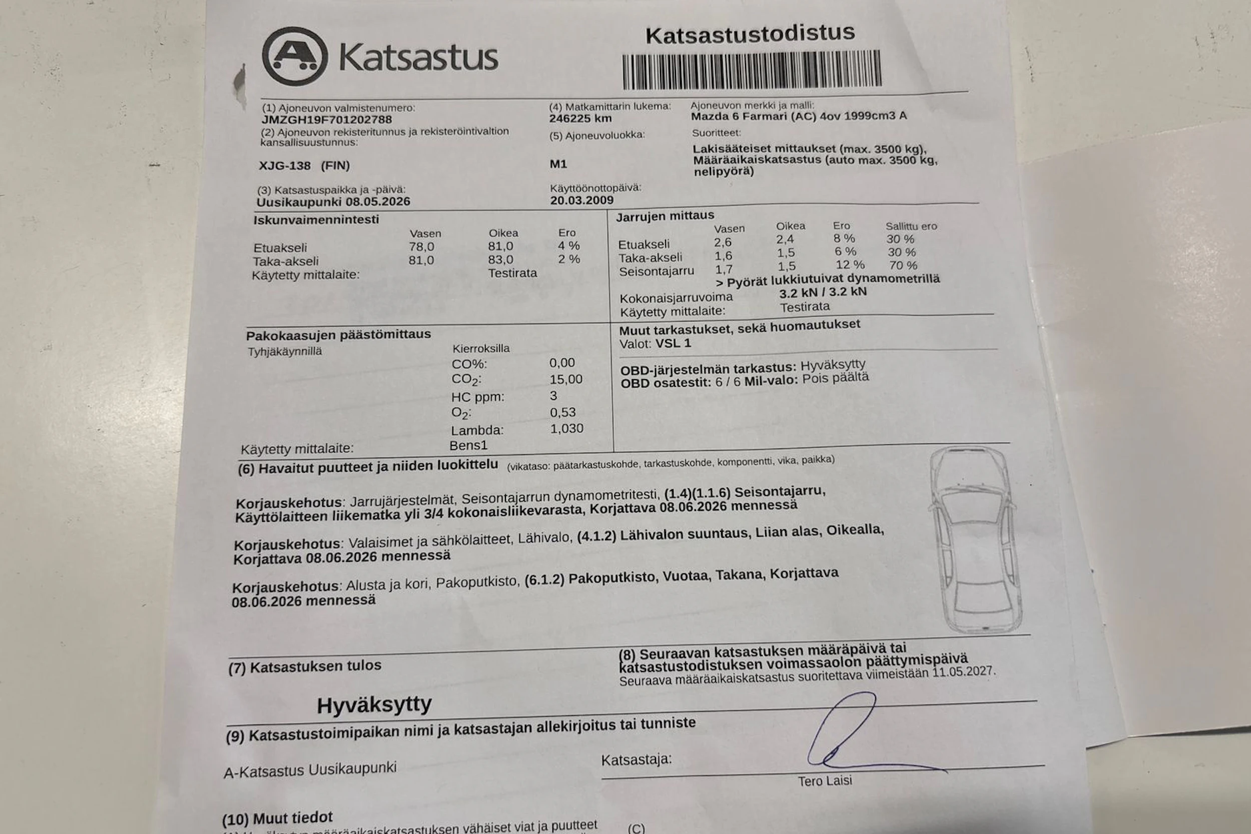 punainen Mazda 6 2009 kuva 34.
