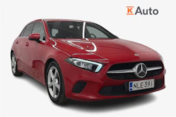 punainen Mercedes-Benz A 2018 kuva 1.