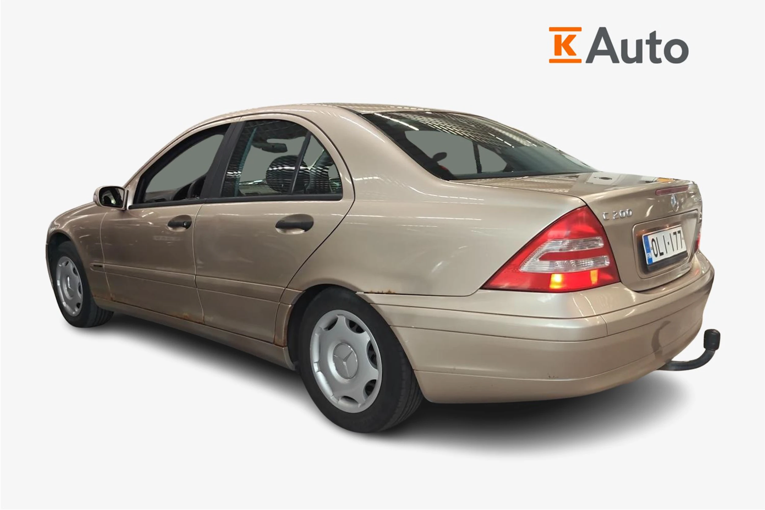 ruskea (beige) Mercedes-Benz C 2002 kuva 2.
