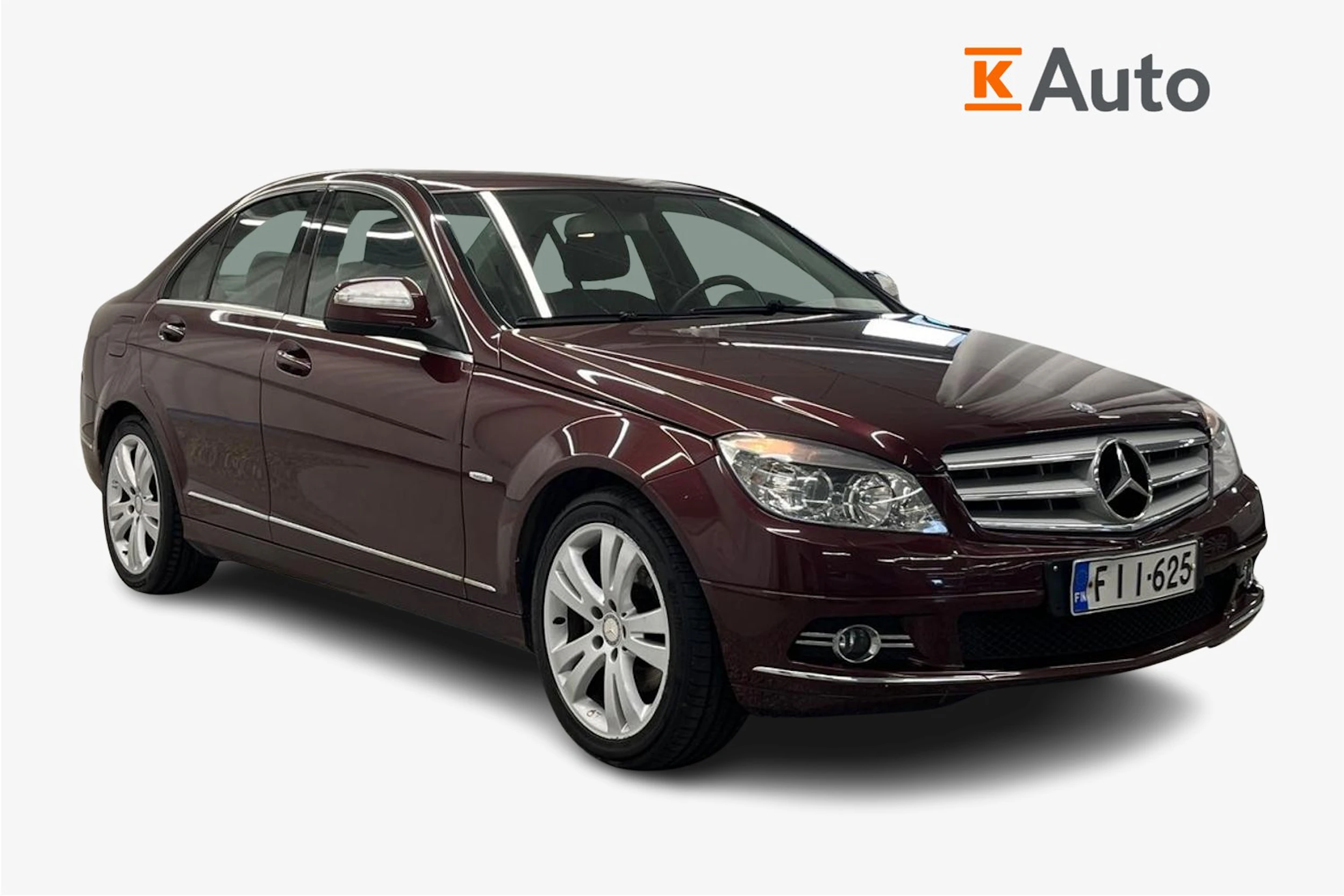 punainen Mercedes-Benz C 2007 kuva 1.