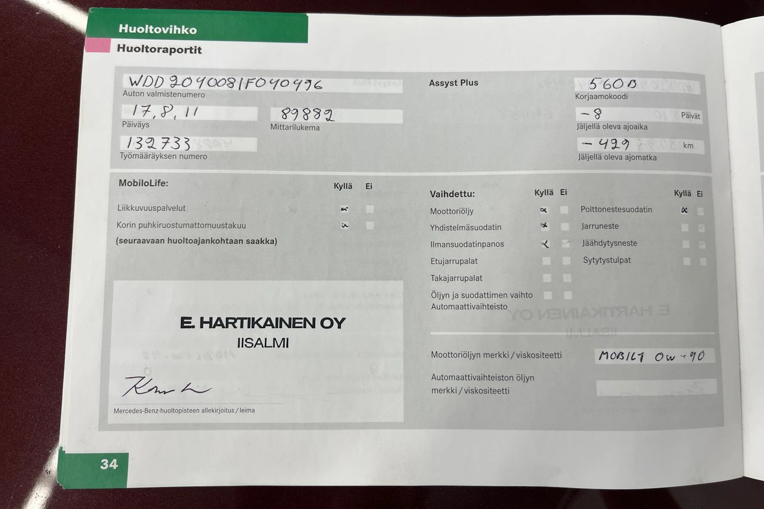 punainen Mercedes-Benz C 2007 kuva 38.