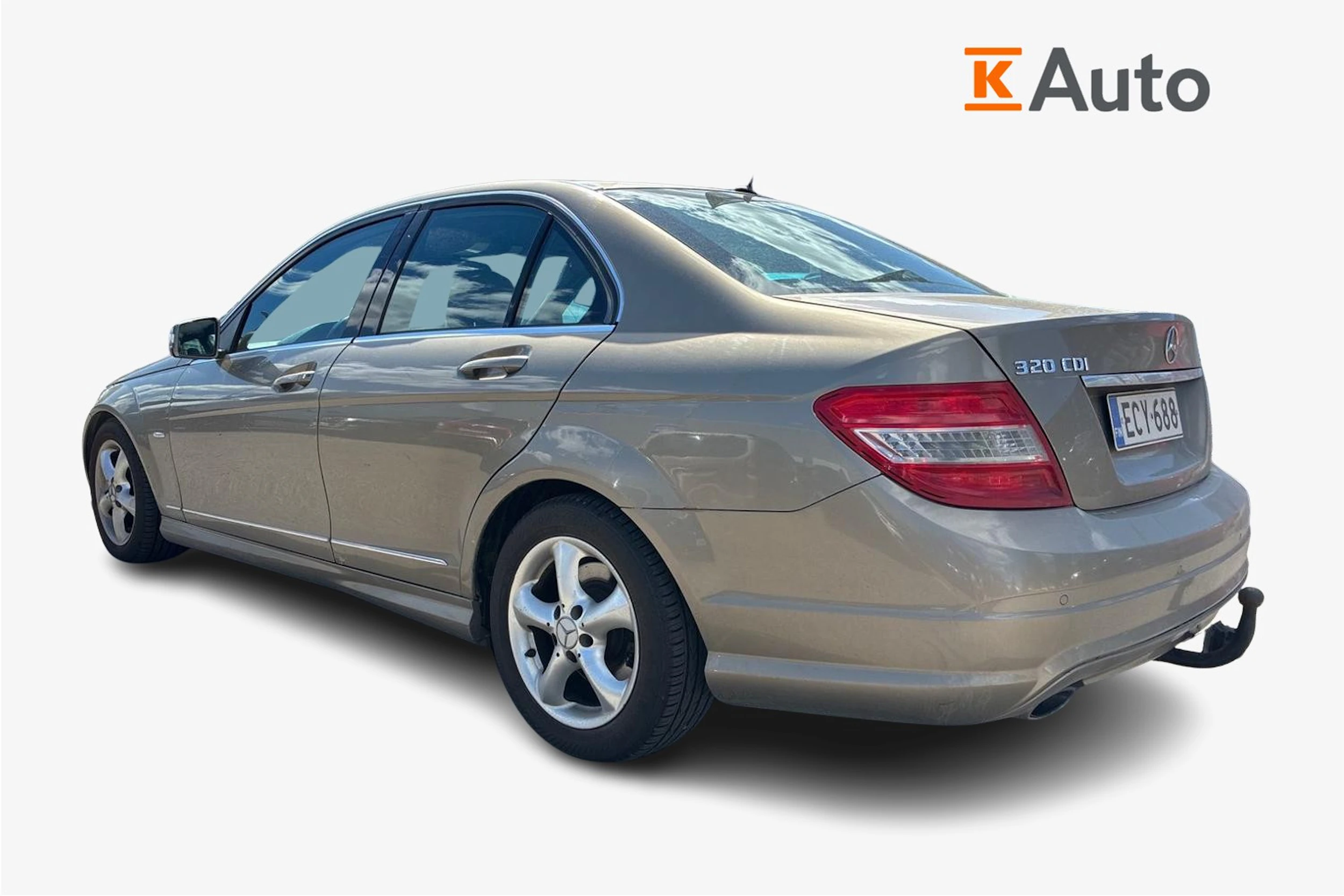 ruskea (beige) Mercedes-Benz C 2009 kuva 2.