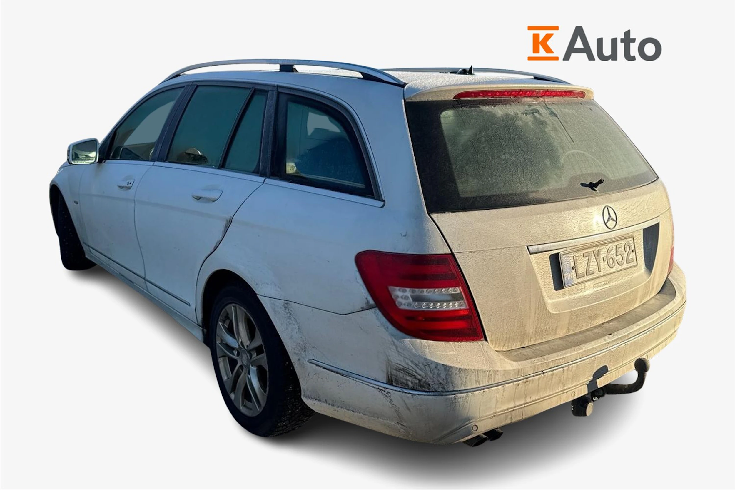 valkoinen Mercedes-Benz C 2012 kuva 2.